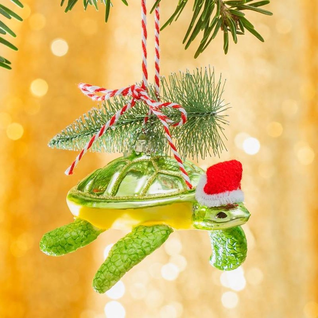 Weihnachtskugel Schildkröte von Sass and Belle