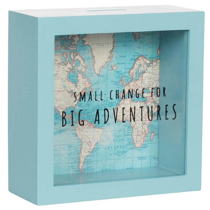 Tirelire Carte du Monde Vintage