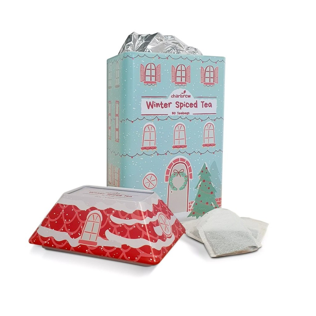 Weihnachtshaus-Tee-Set