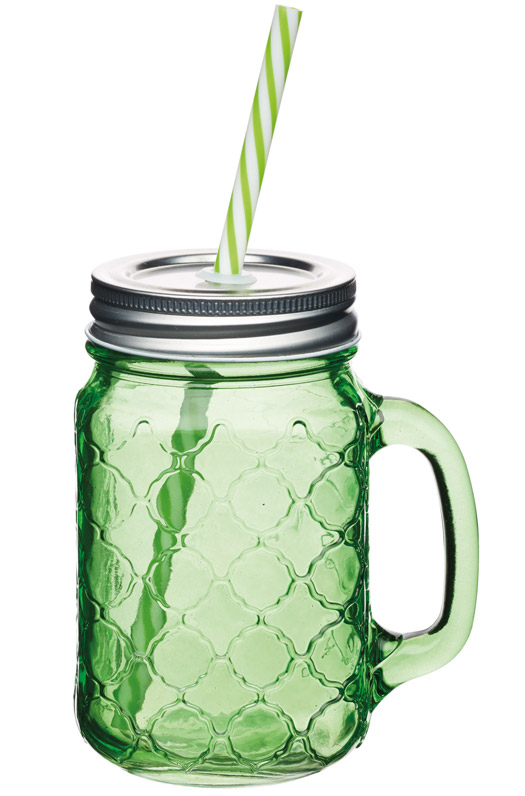 6 Bicchieri con Tappo e Foro per Cannuccia