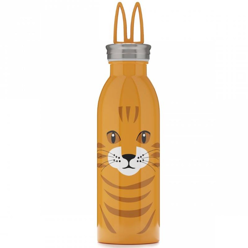 Trinkflasche Katze mit Ohren