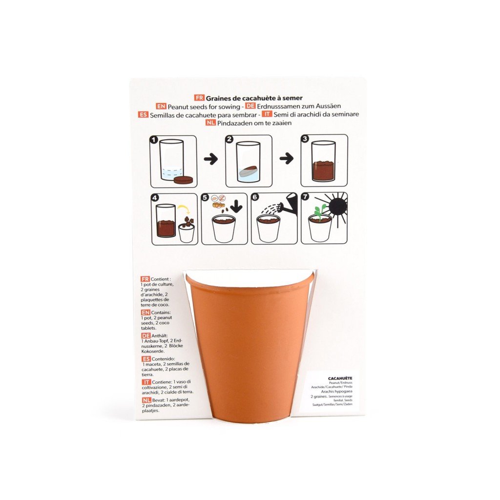 Erdnuss Anzuchtset "Ich bring den Apéro mit"