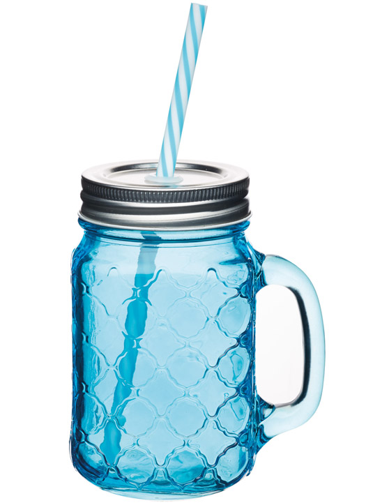 6 Bicchieri con Tappo e Foro per Cannuccia