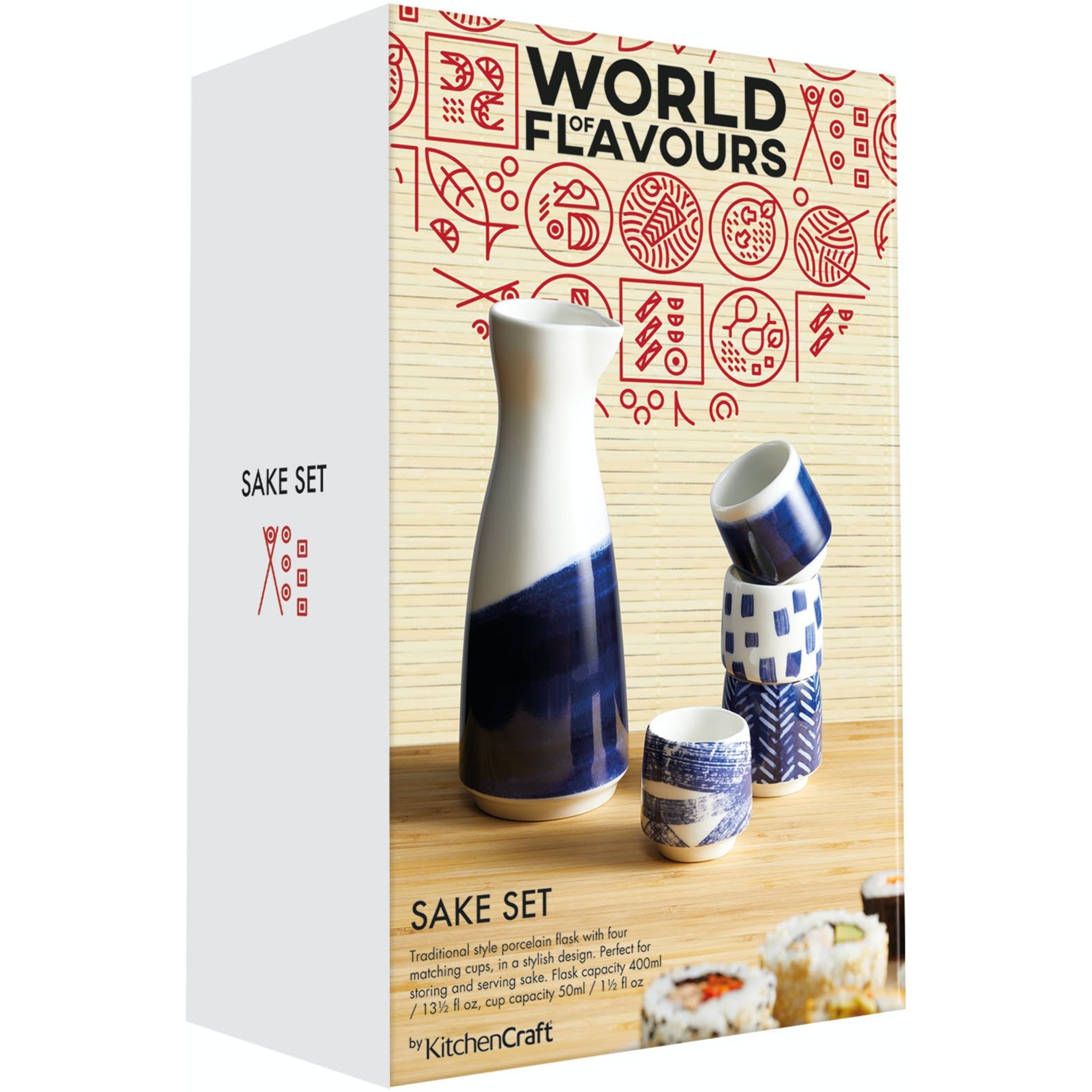 KitchenCraft World of Flavours Sake Set