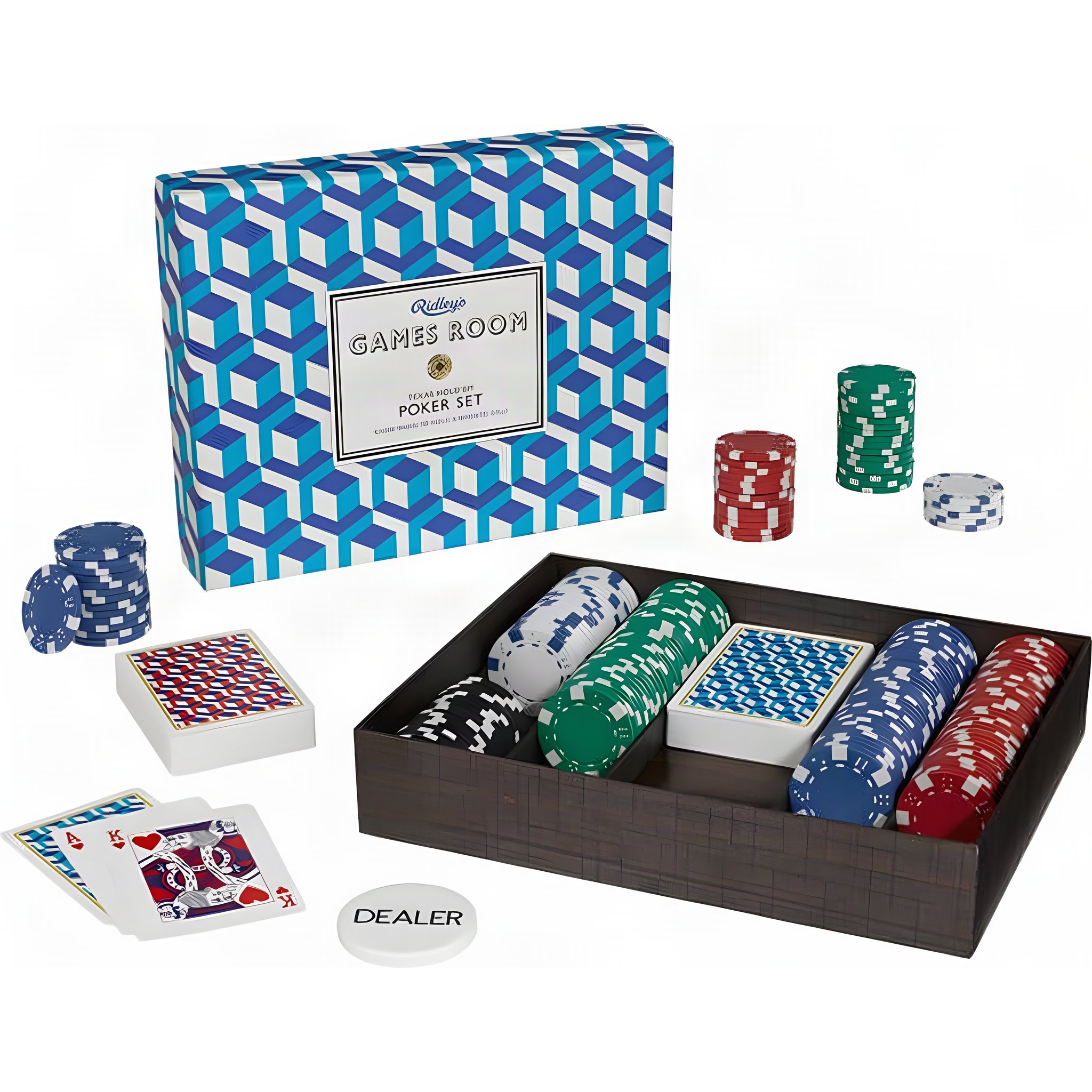 Ridley's Games Texas Hold 'Em Poker Set von Wild &amp; Wolf