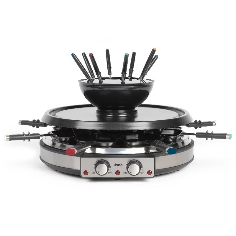 Grill- und Fondue-Raclette-Maschine von Livoo