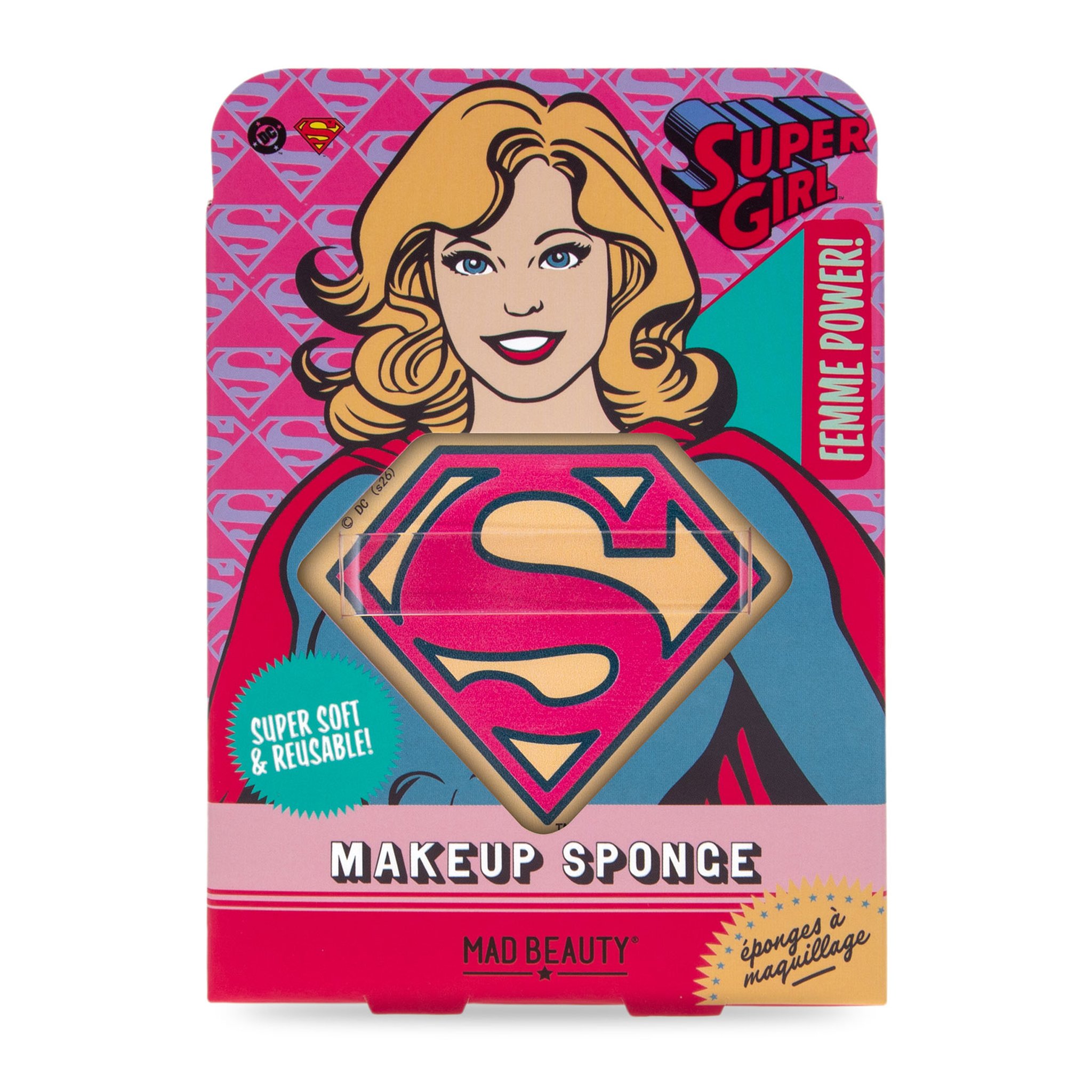 DC Supergirl Make-up Sponges Verpackung