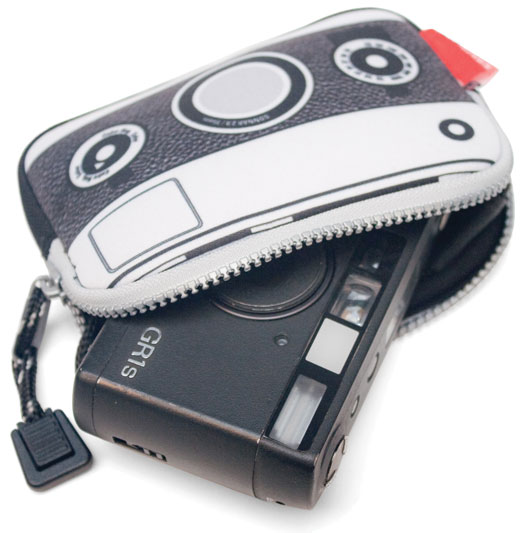 Housse pour appareil photo rétro - Noir