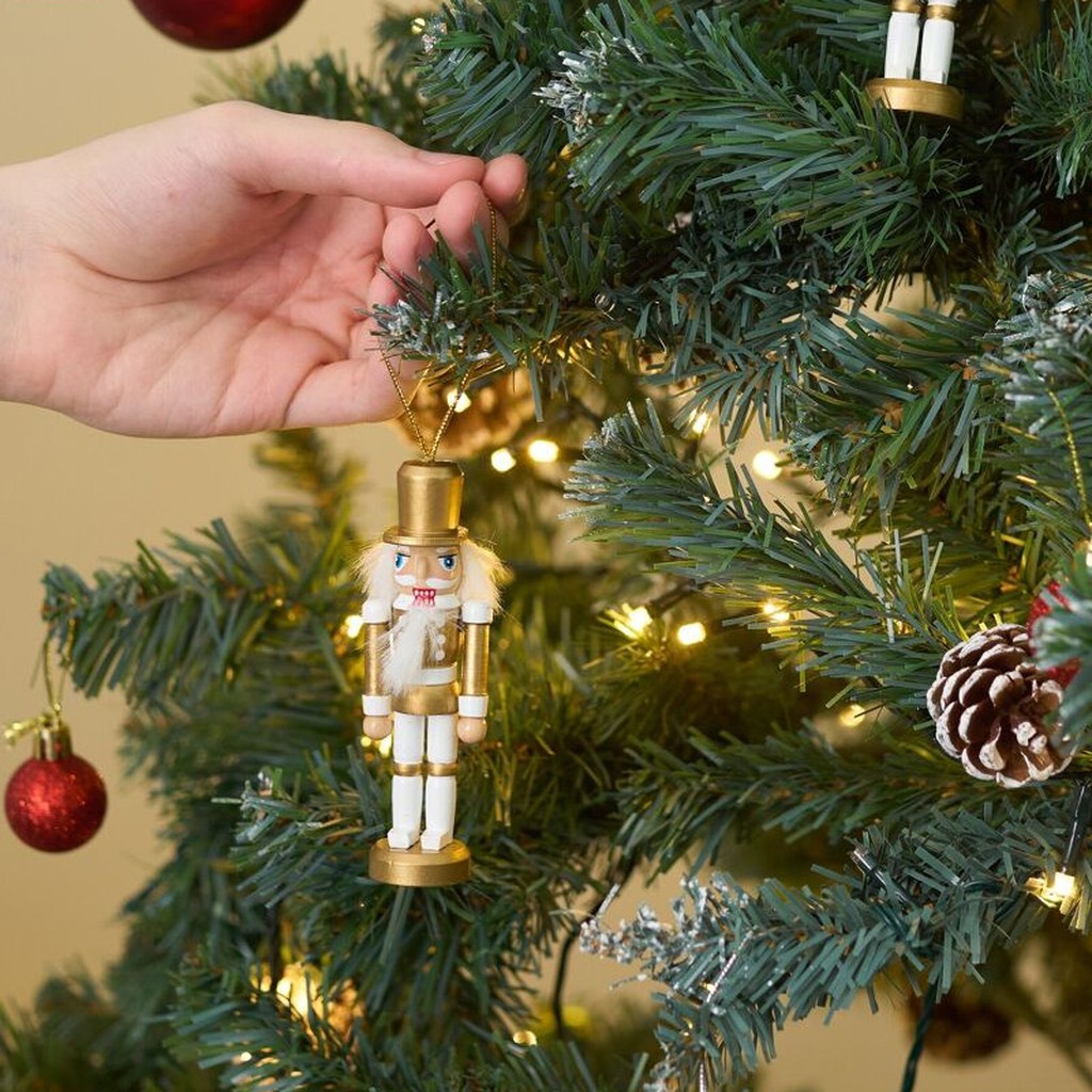 6 Goldene Mini-Nussknacker