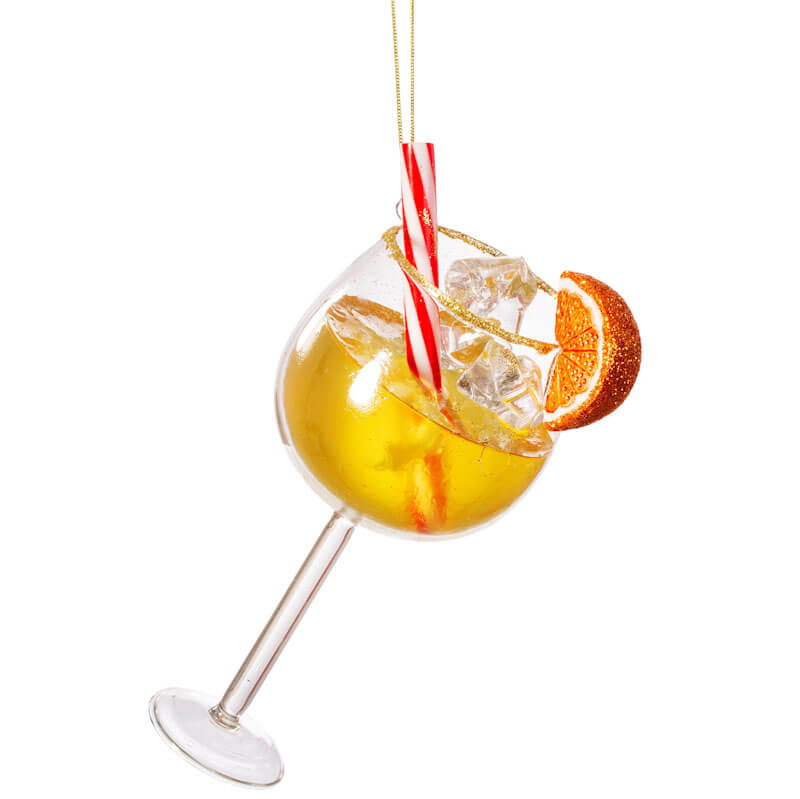Aperol Spritz Glass Shaped Bauble