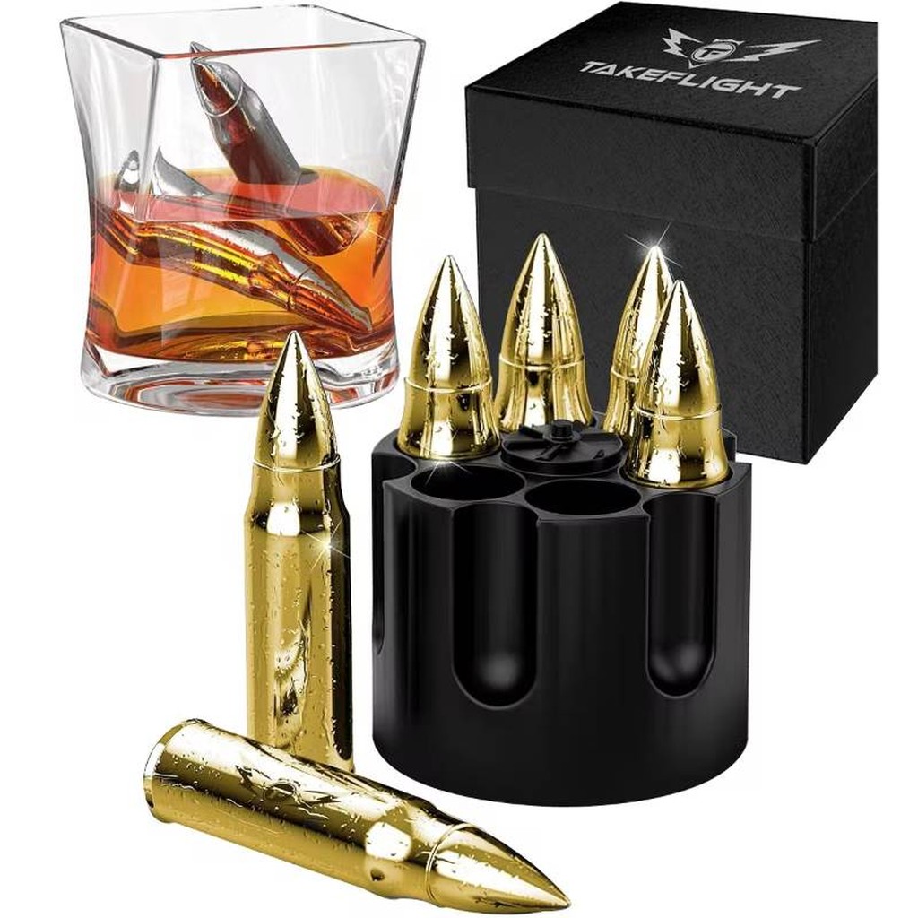 Bar Originale Bullet Ice Cubes Gold 6 Pack