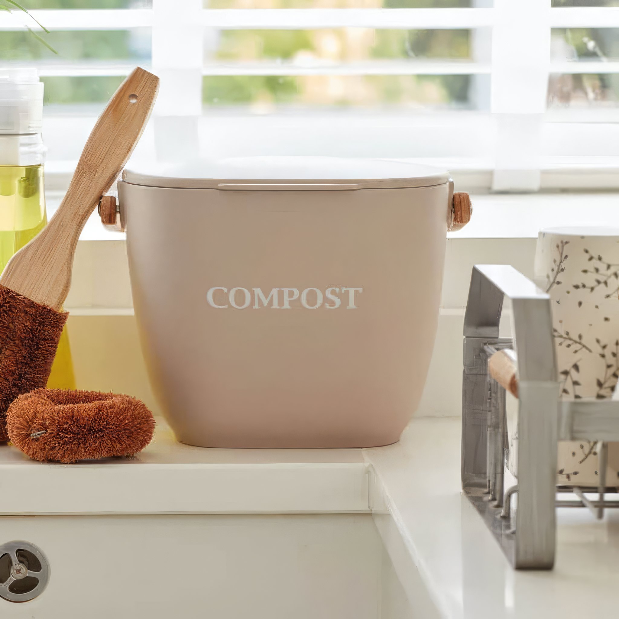 Compostiera da Cucina in Fibra di Bambù