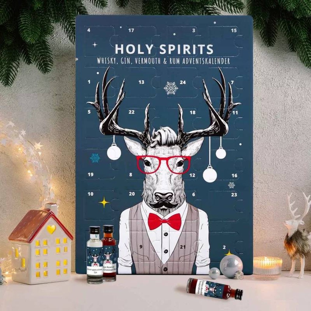 Adventskalender Holy Spirits von Pfefferdieb 24x Gin, Rum, Vermouth &aacute; 20ml