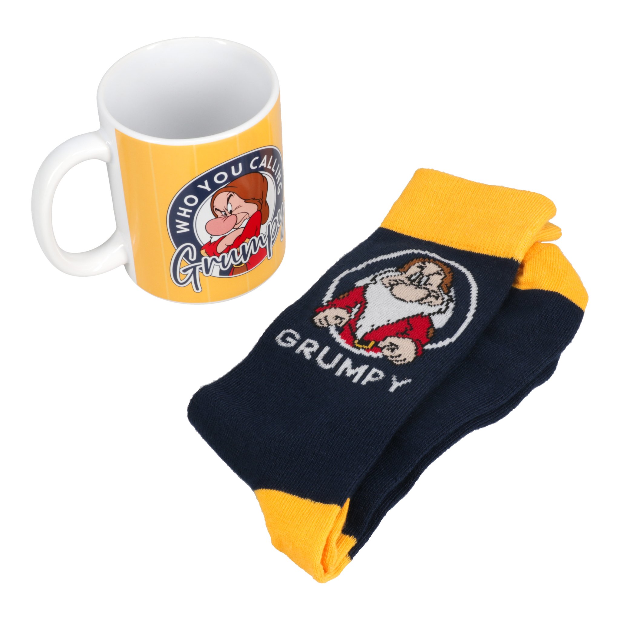 Chaussettes Disney Grumpy bleu jaune