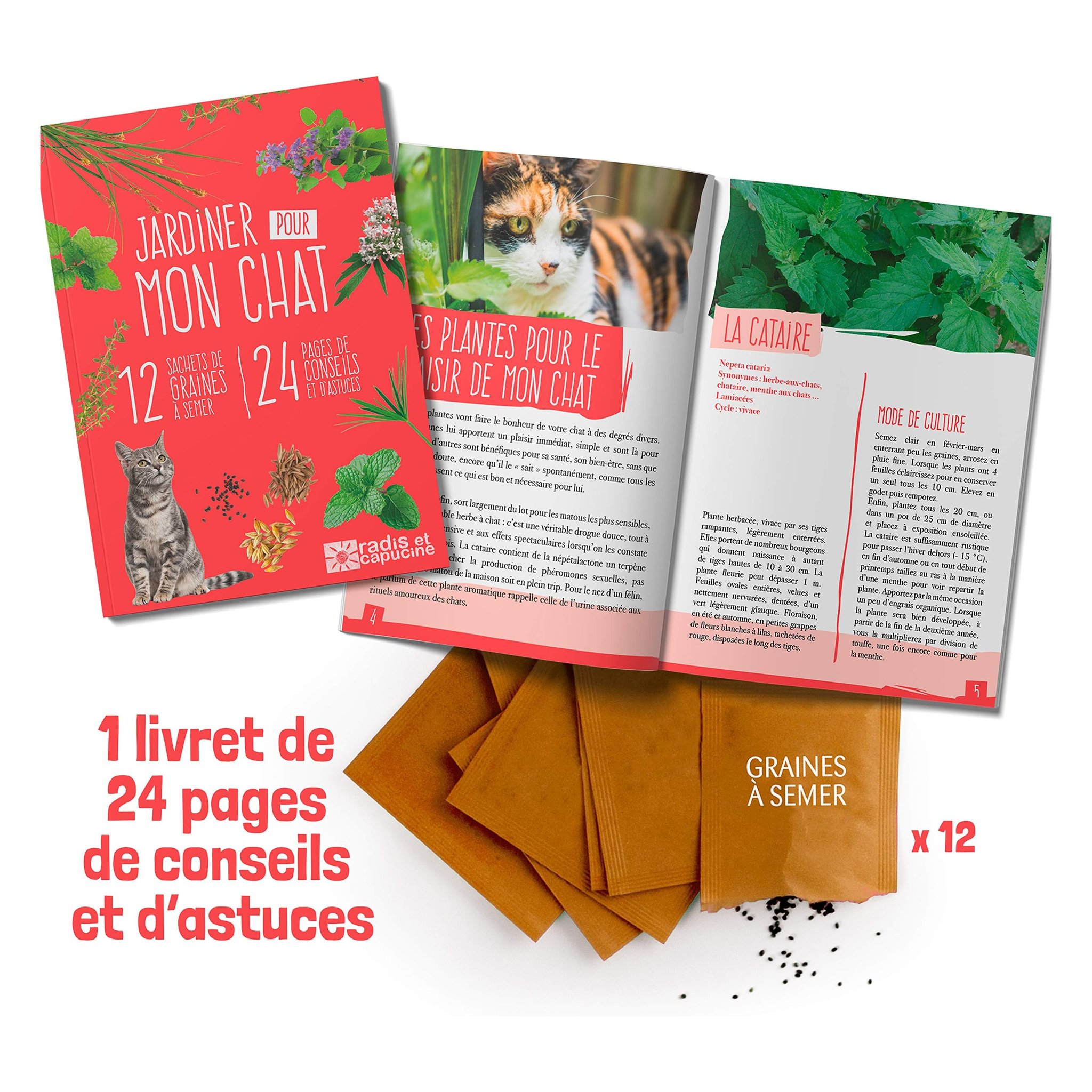 12 Plants for My Cat — seed packets detail