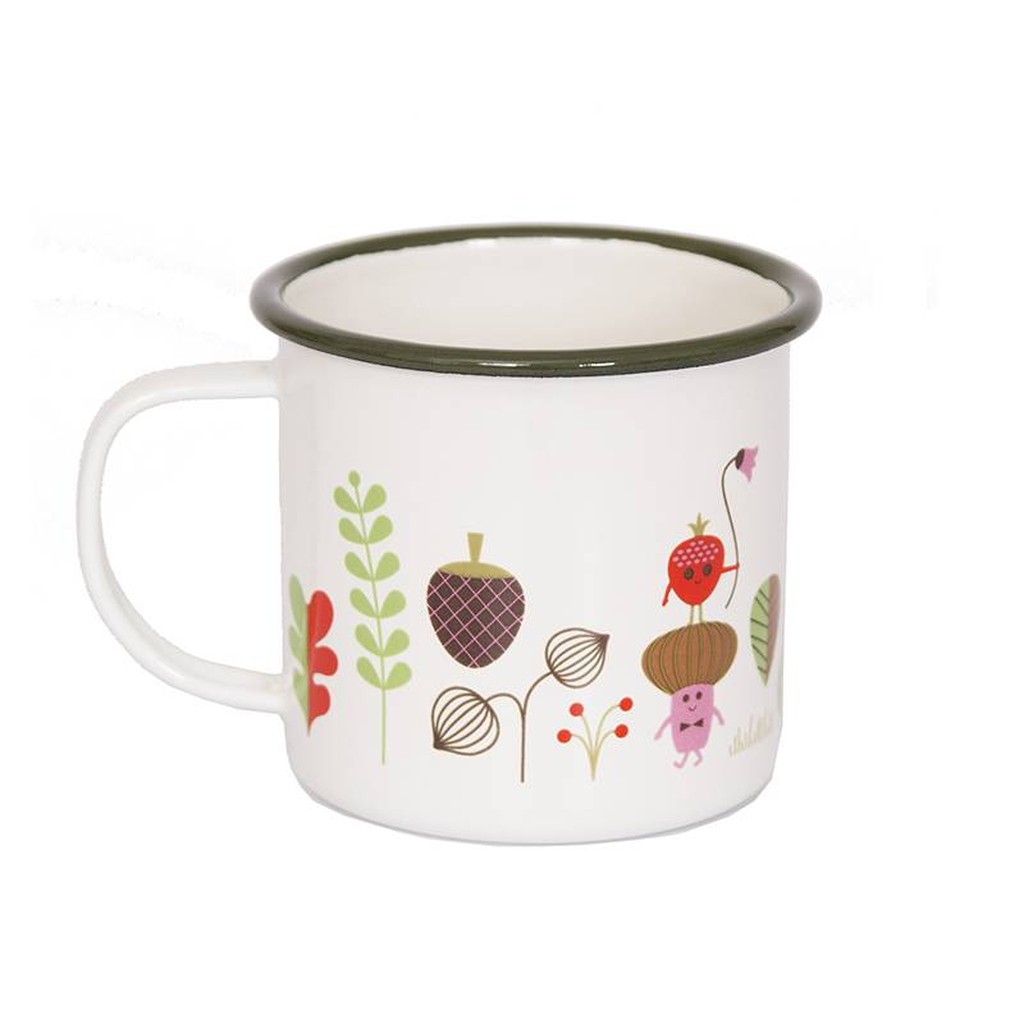 Emaille Tasse Waldbewohner von OMM Design