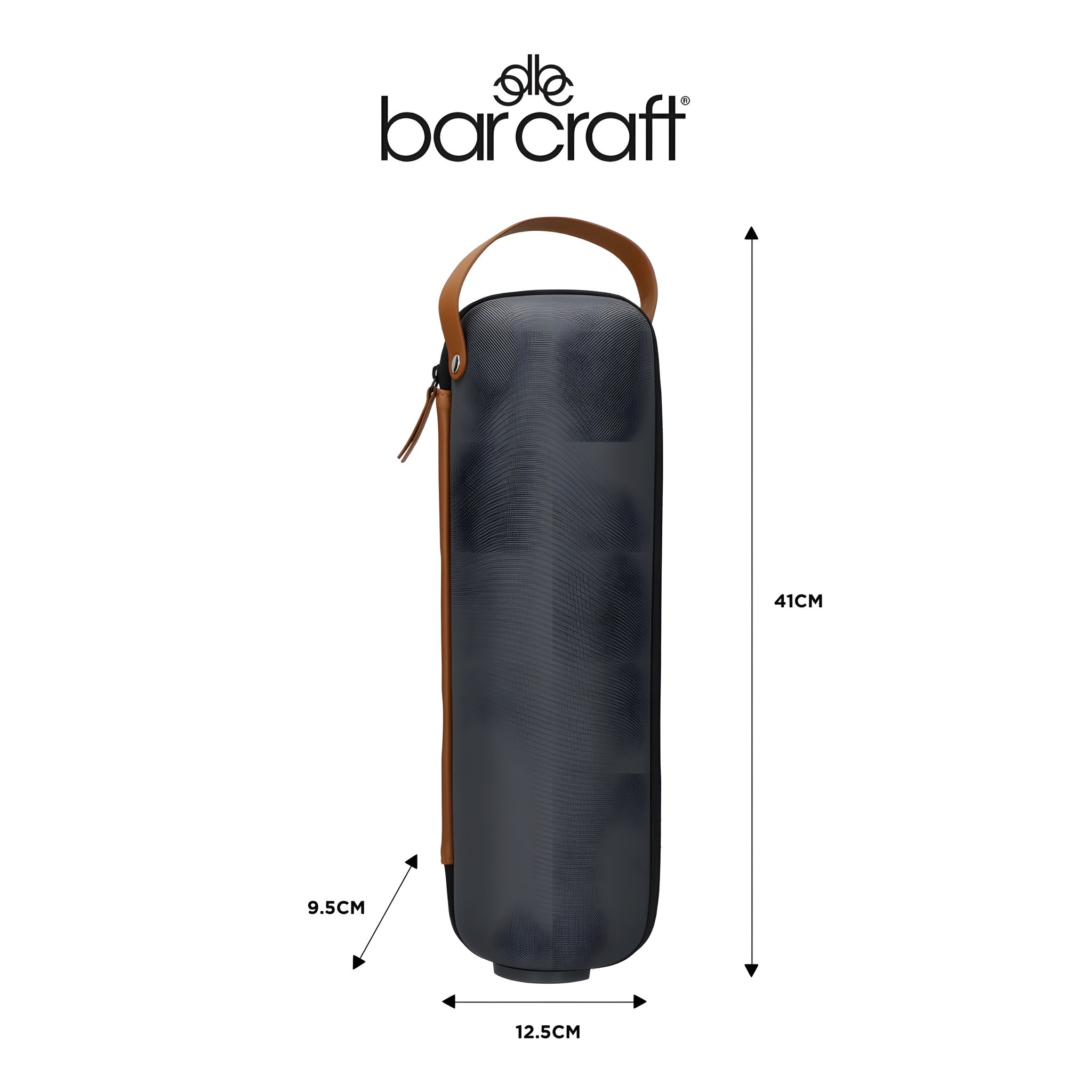 Sac de transport pour bouteille de vin Barcraft — détail matière nylon