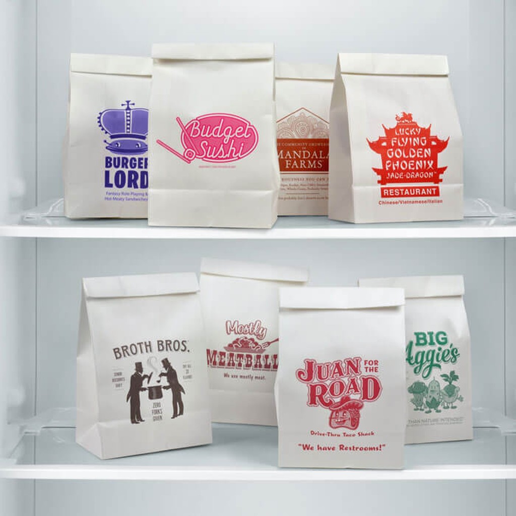 Fred Take-Out Fake-Out Paper Lunch Bags