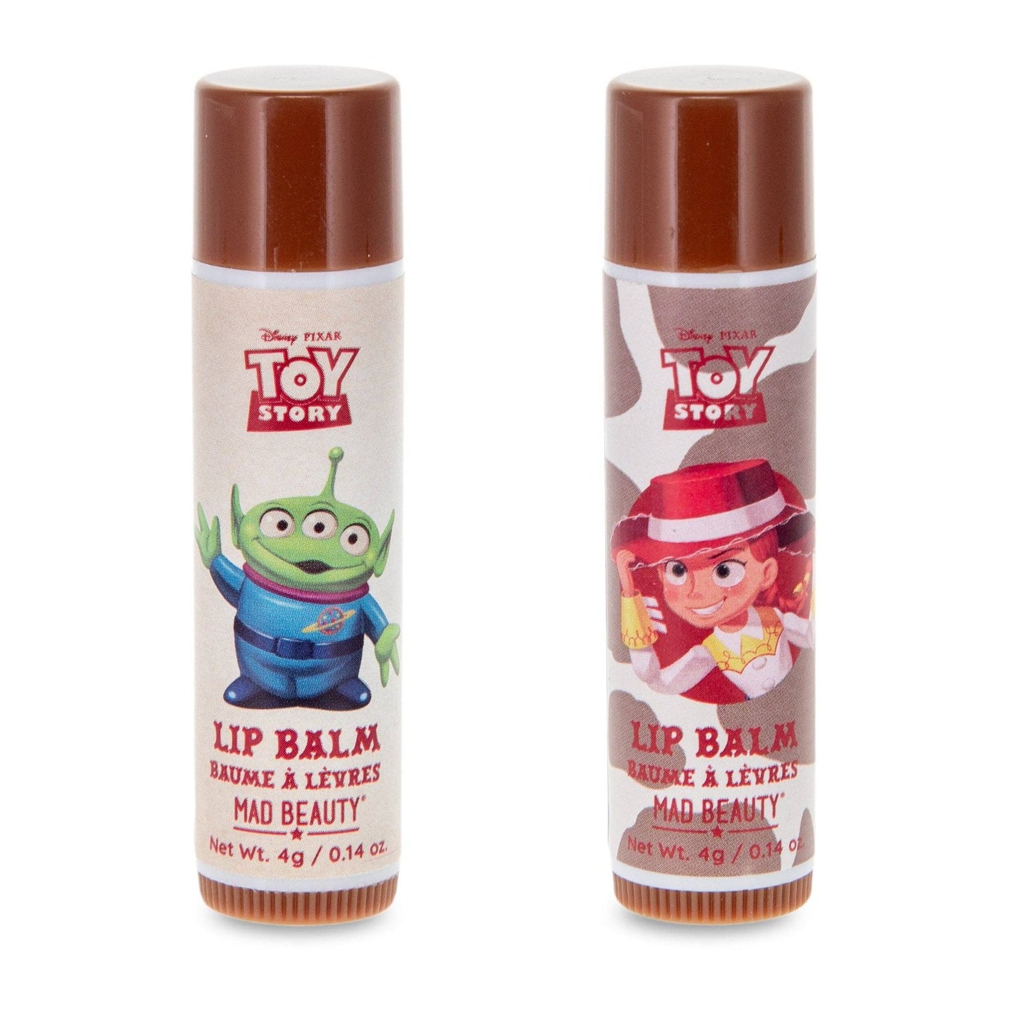 Zwei Lippenbalsame mit Alien und Jessie aus dem Toy Story Adventskalender