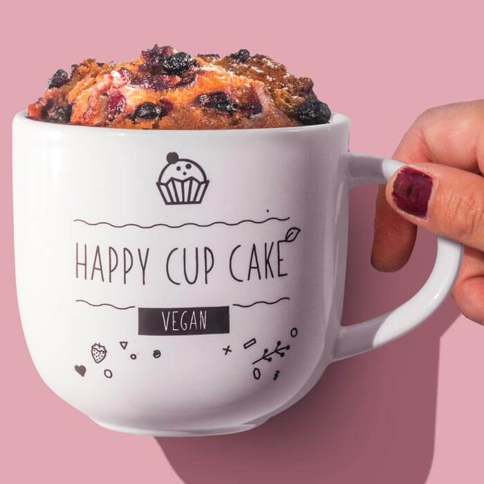 Happy Vegan Rezepttasse