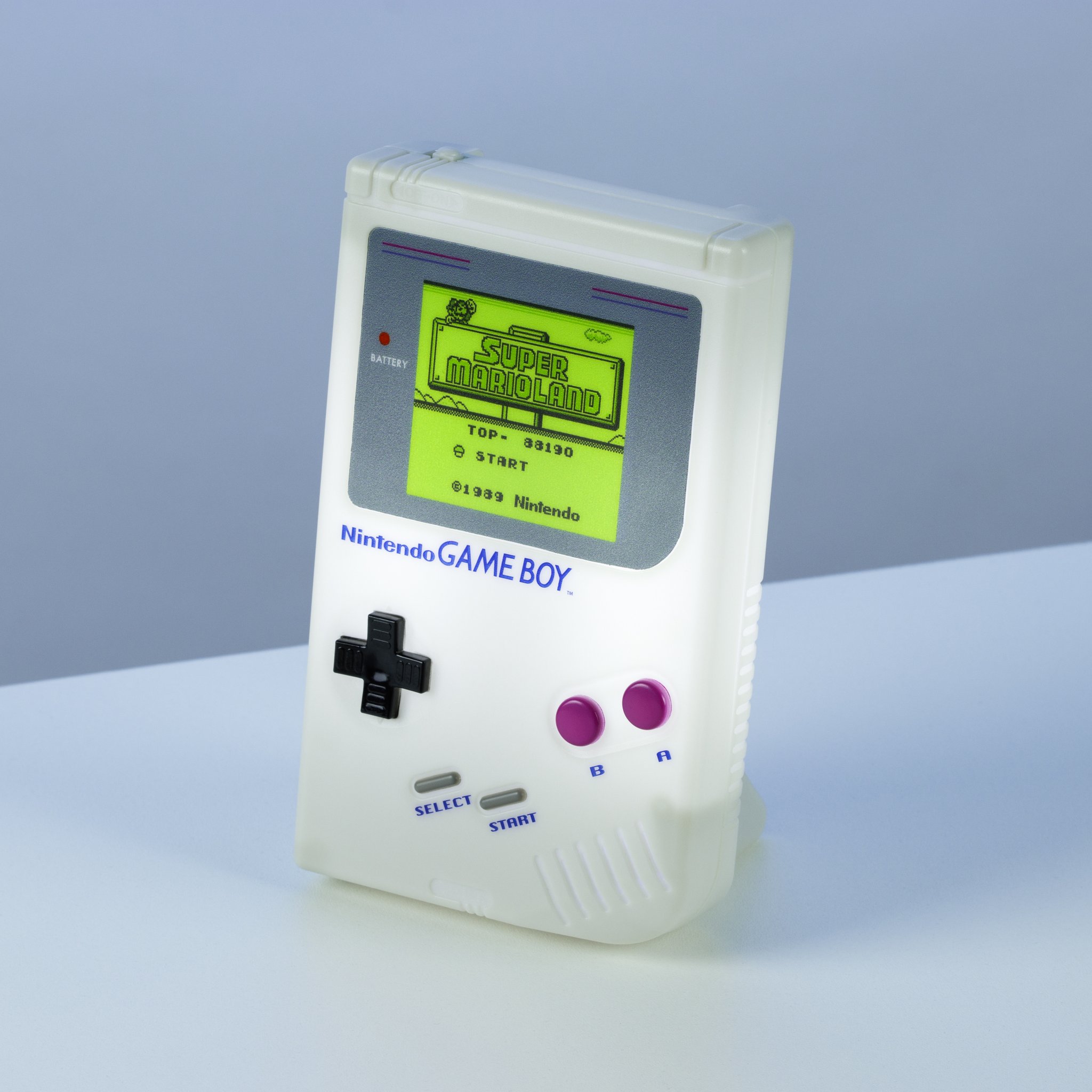 Game Boy night light against a light background