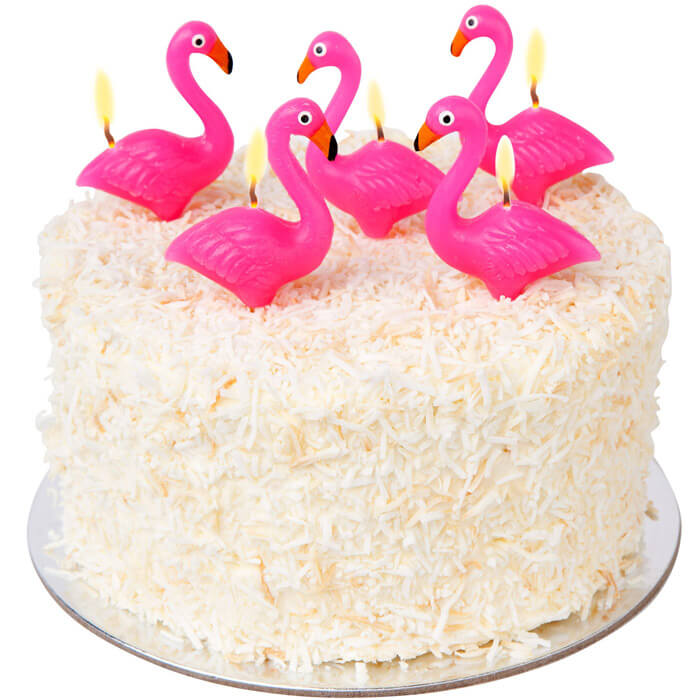 Flamingo Tortenkerzen