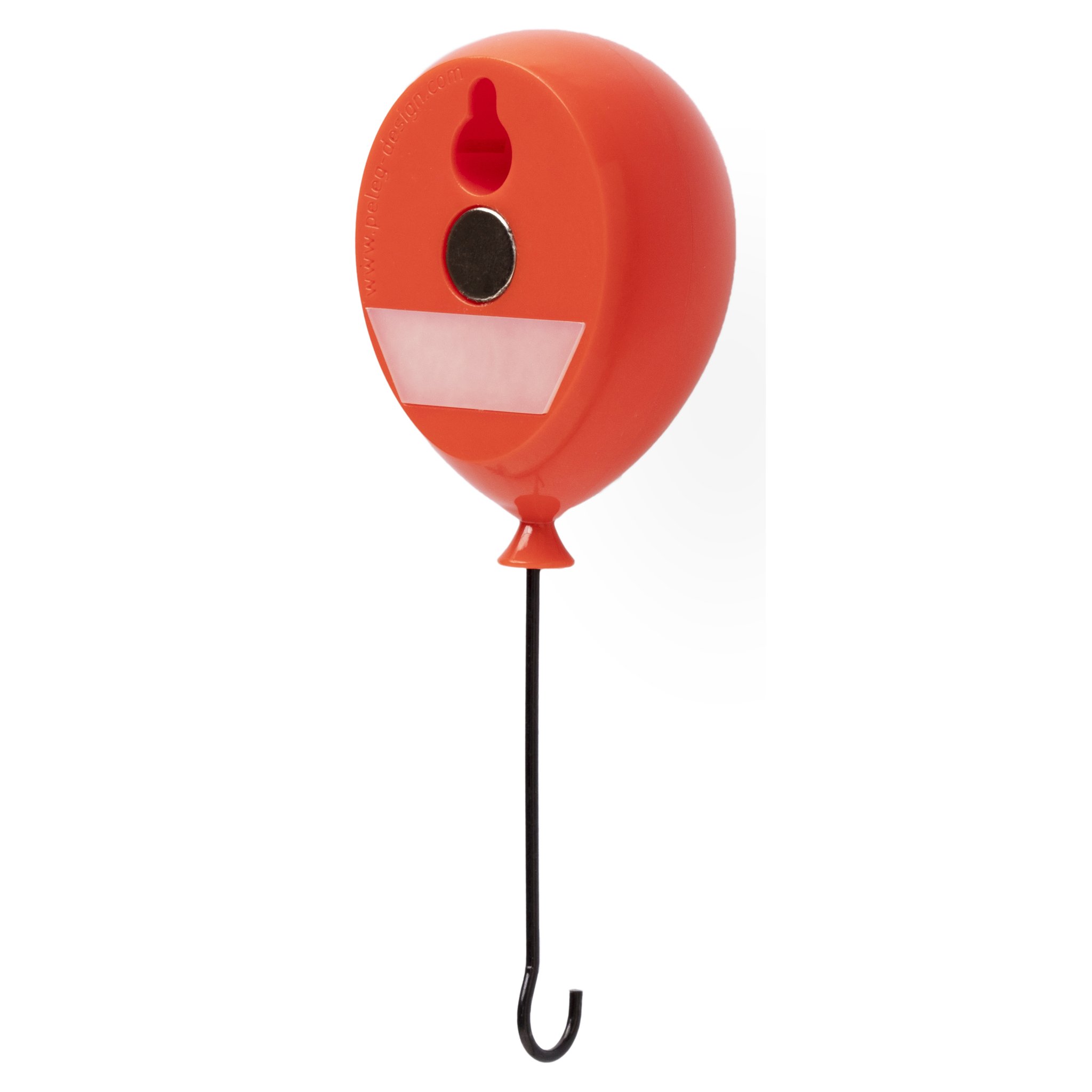 Rückseite des Luftballon Schlüsselhängers mit Befestigung