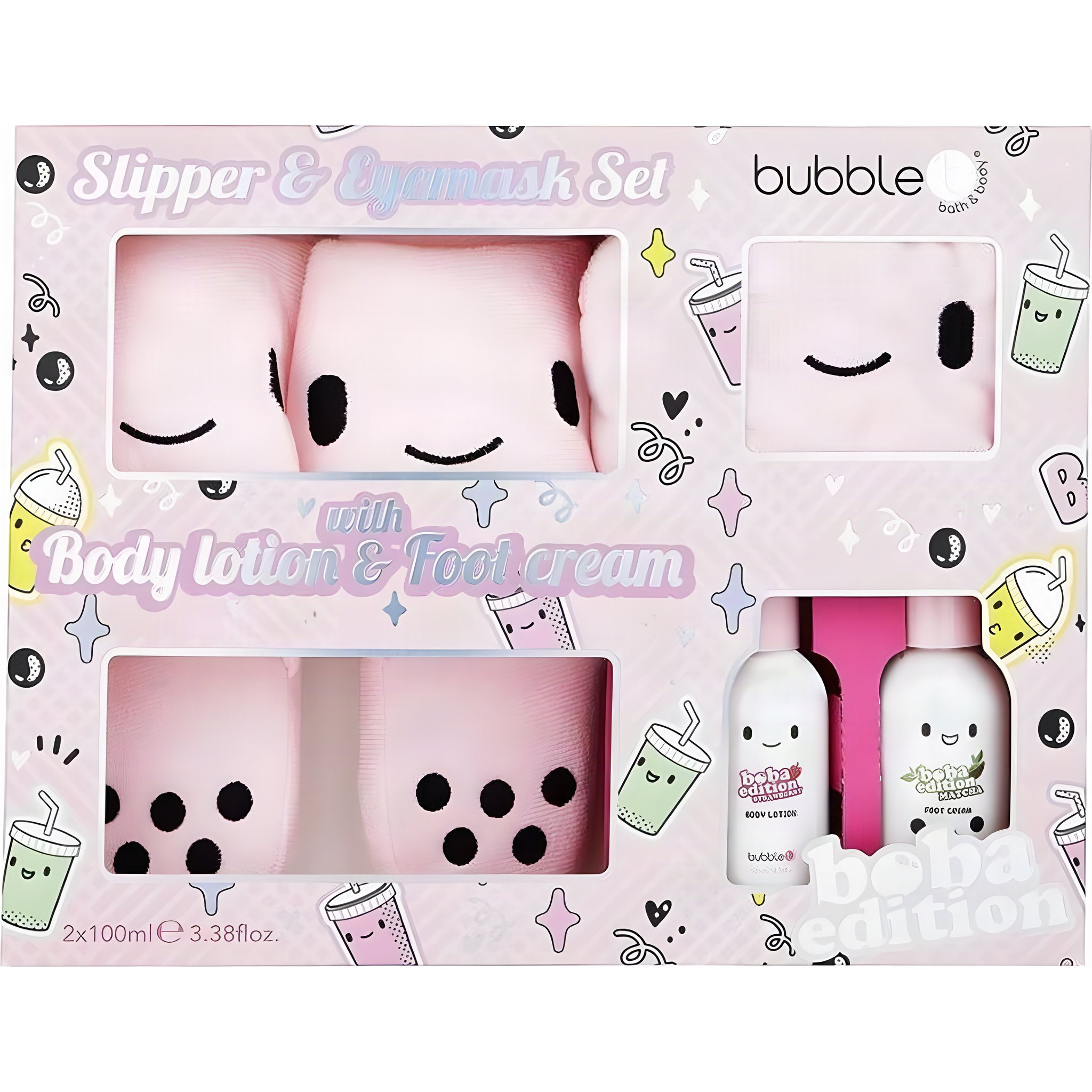 Set regalo Boba Tea Slipper & Lotion