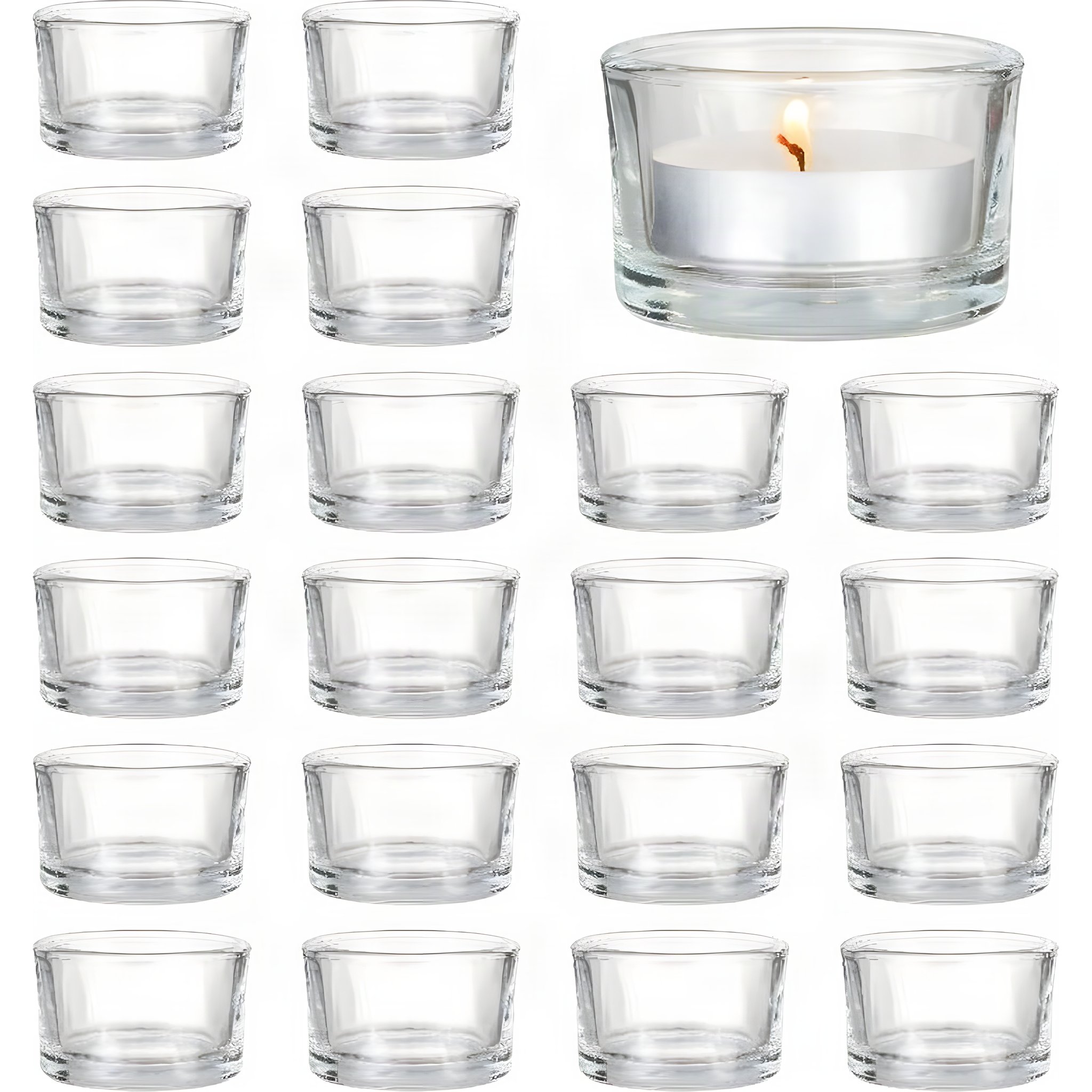 Glas Teelicht Halter