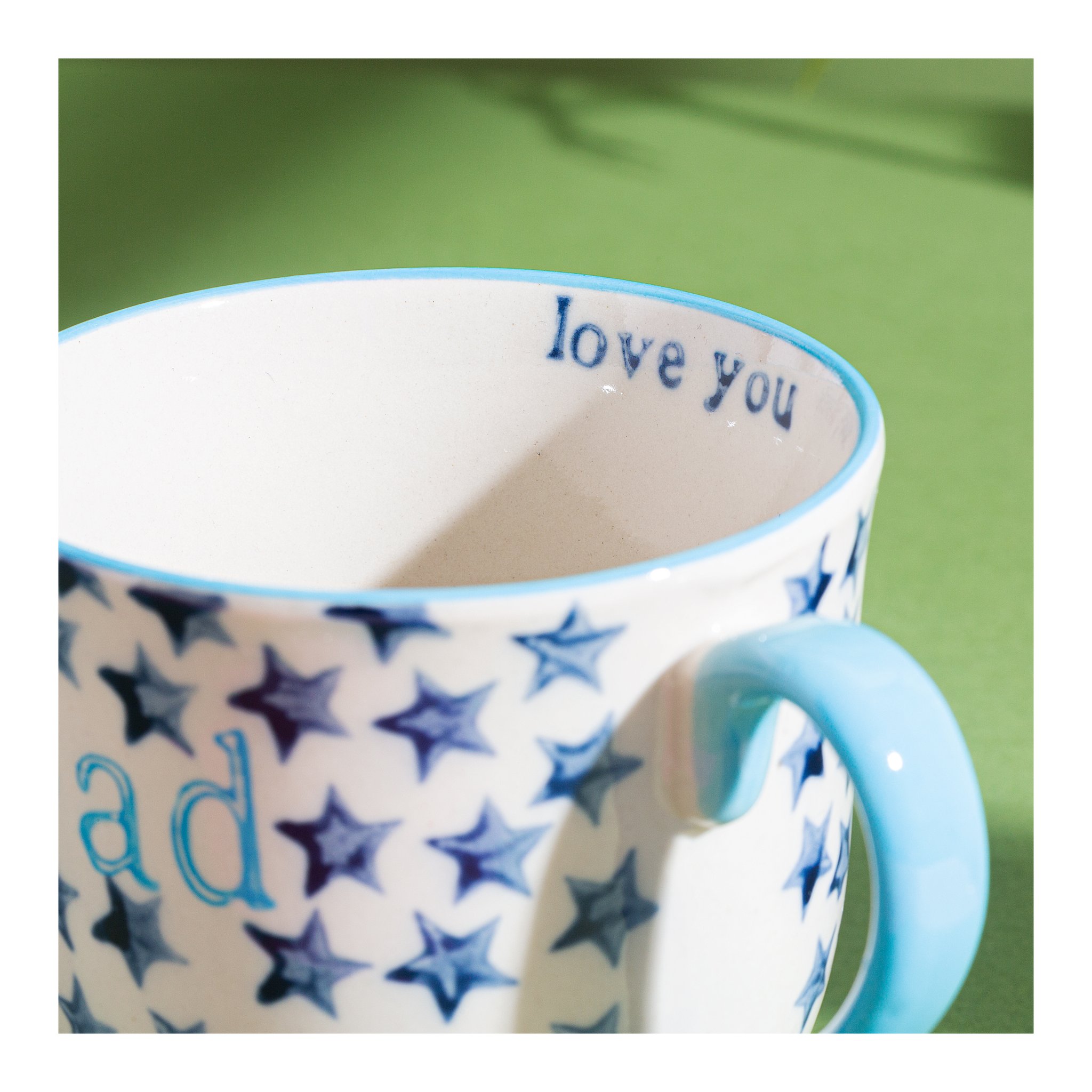 Love You Dad Tasse Innenseite mit Schriftzug love you