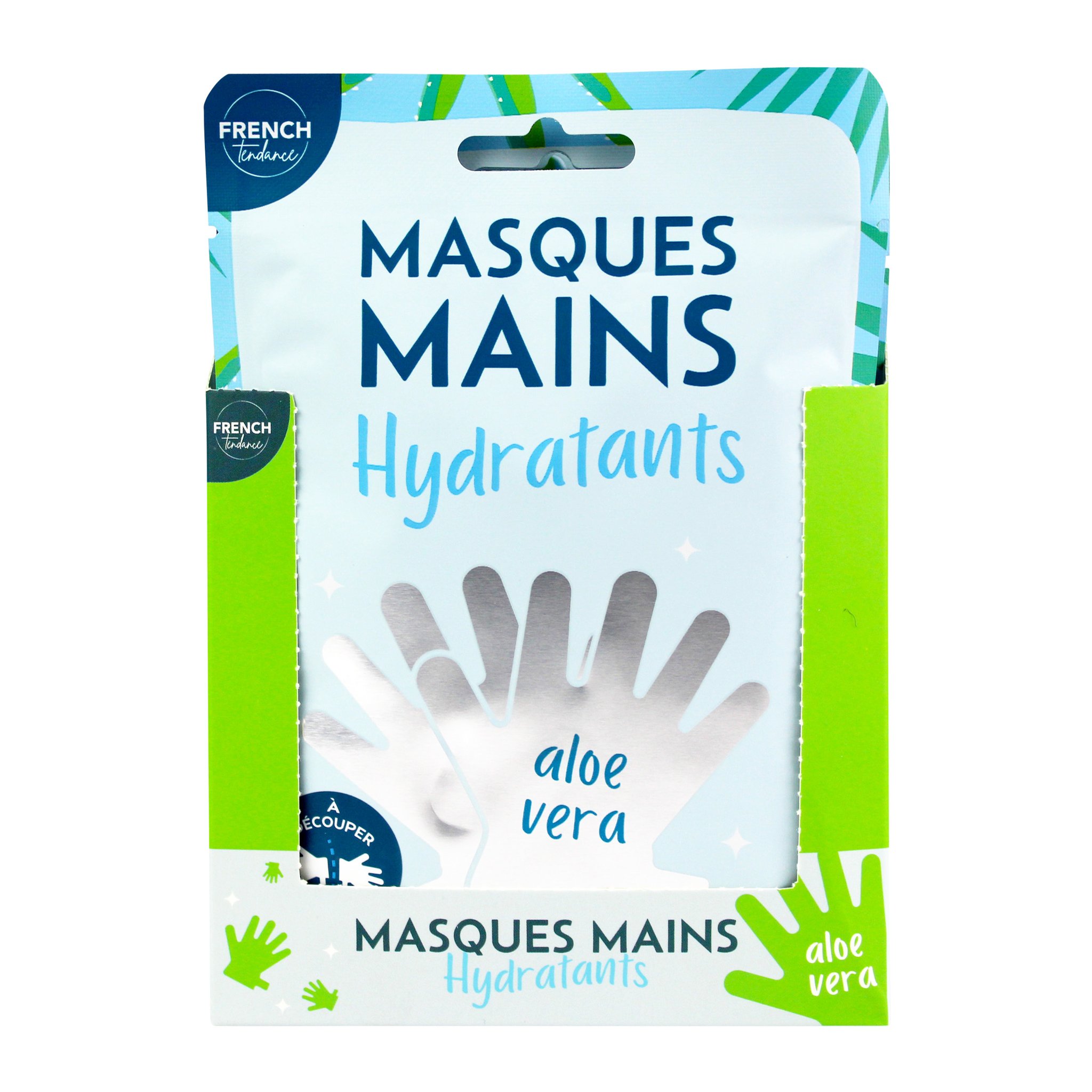 Handmaske Aloe Vera in der Verkaufsverpackung mit grünem Einleger