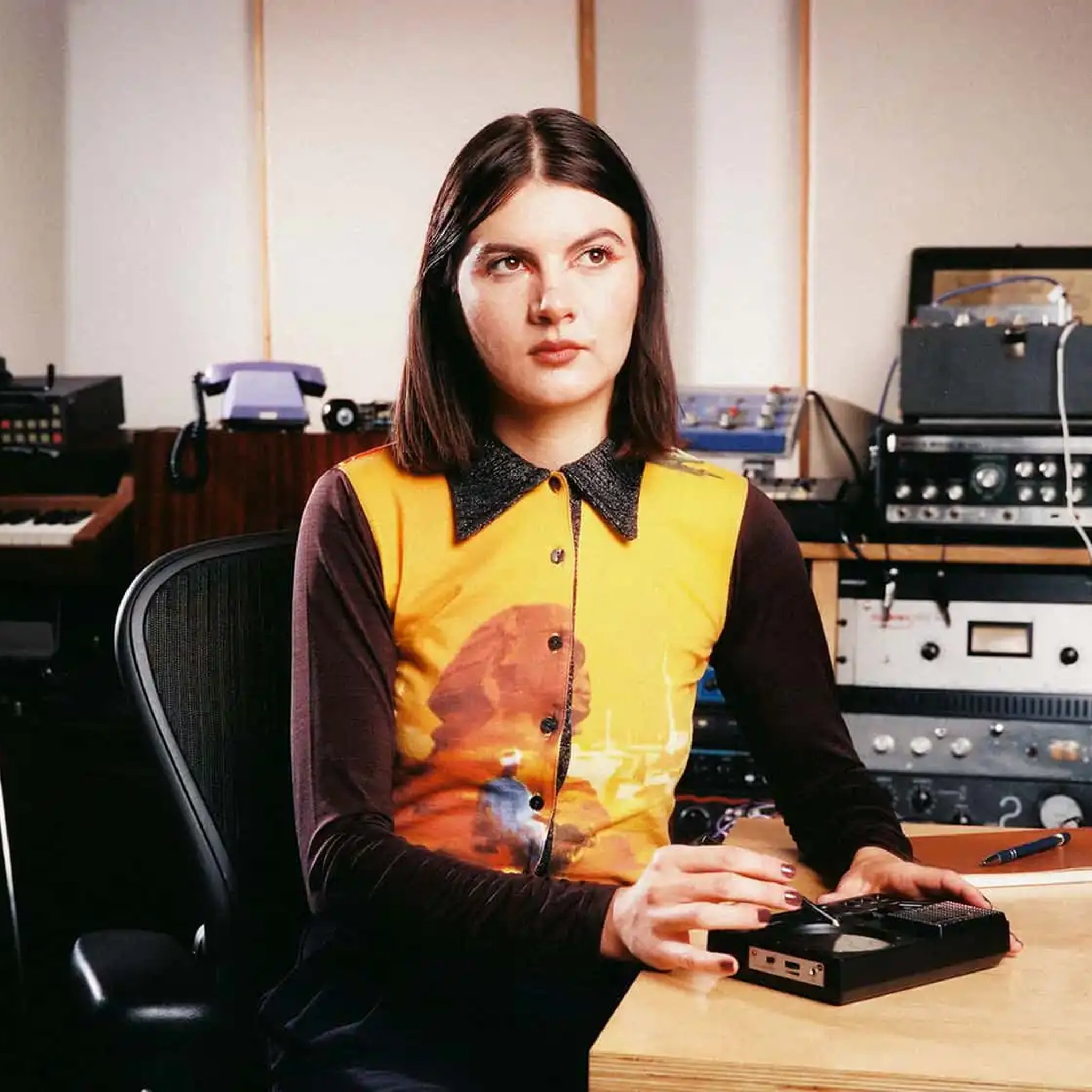 Stylophone BEAT in action in a recording studio