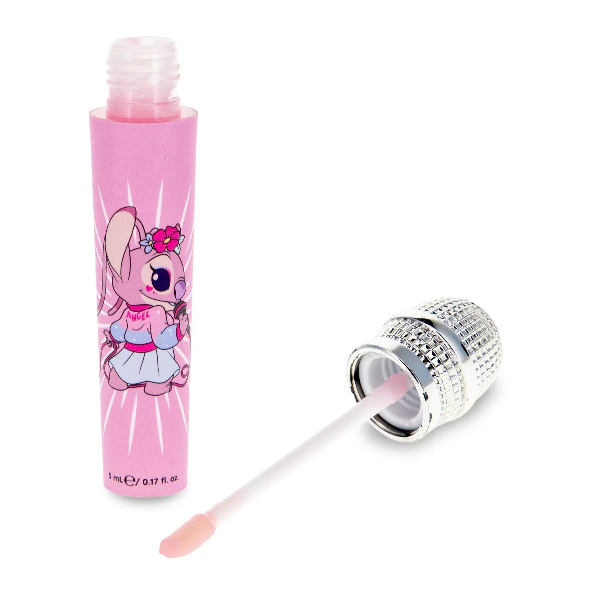 Balsamo labbra rosa Angel con tappo applicatore rimosso