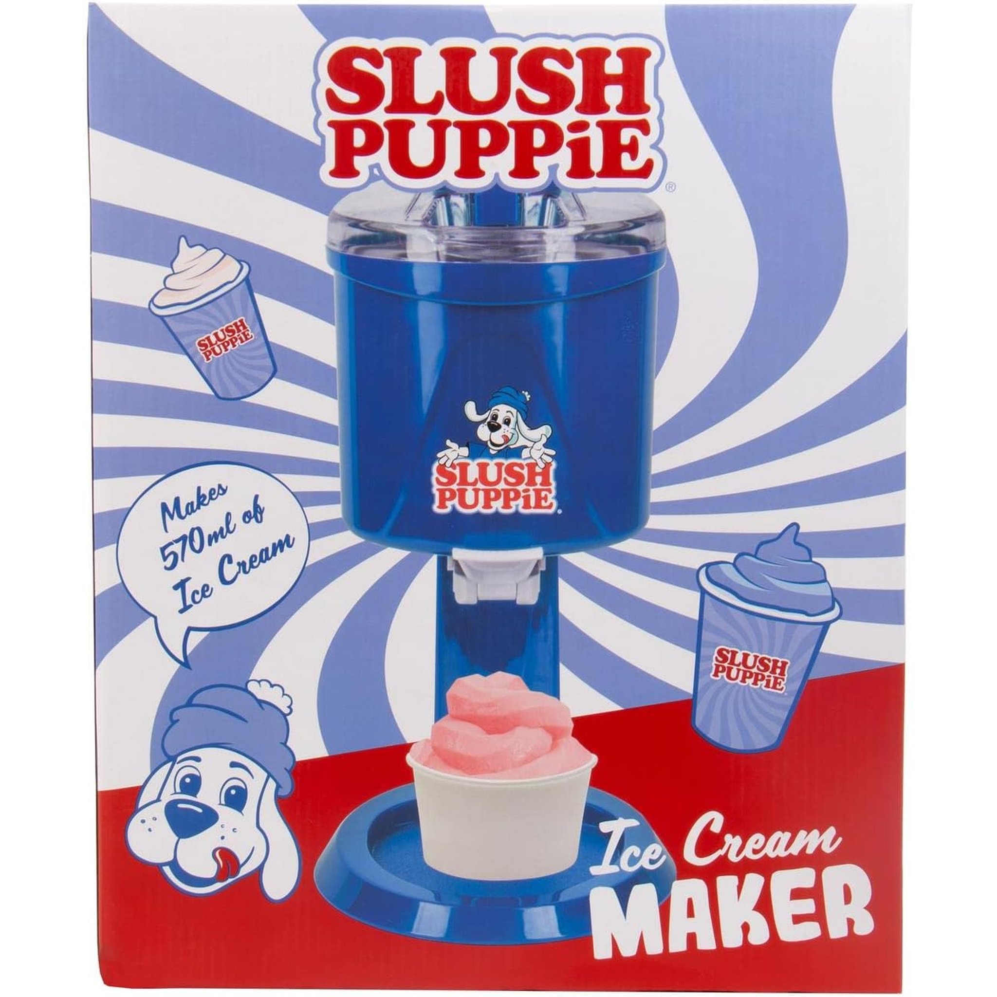 Slush Puppie Eiscreme-Maschine Verpackung mit Produktansicht