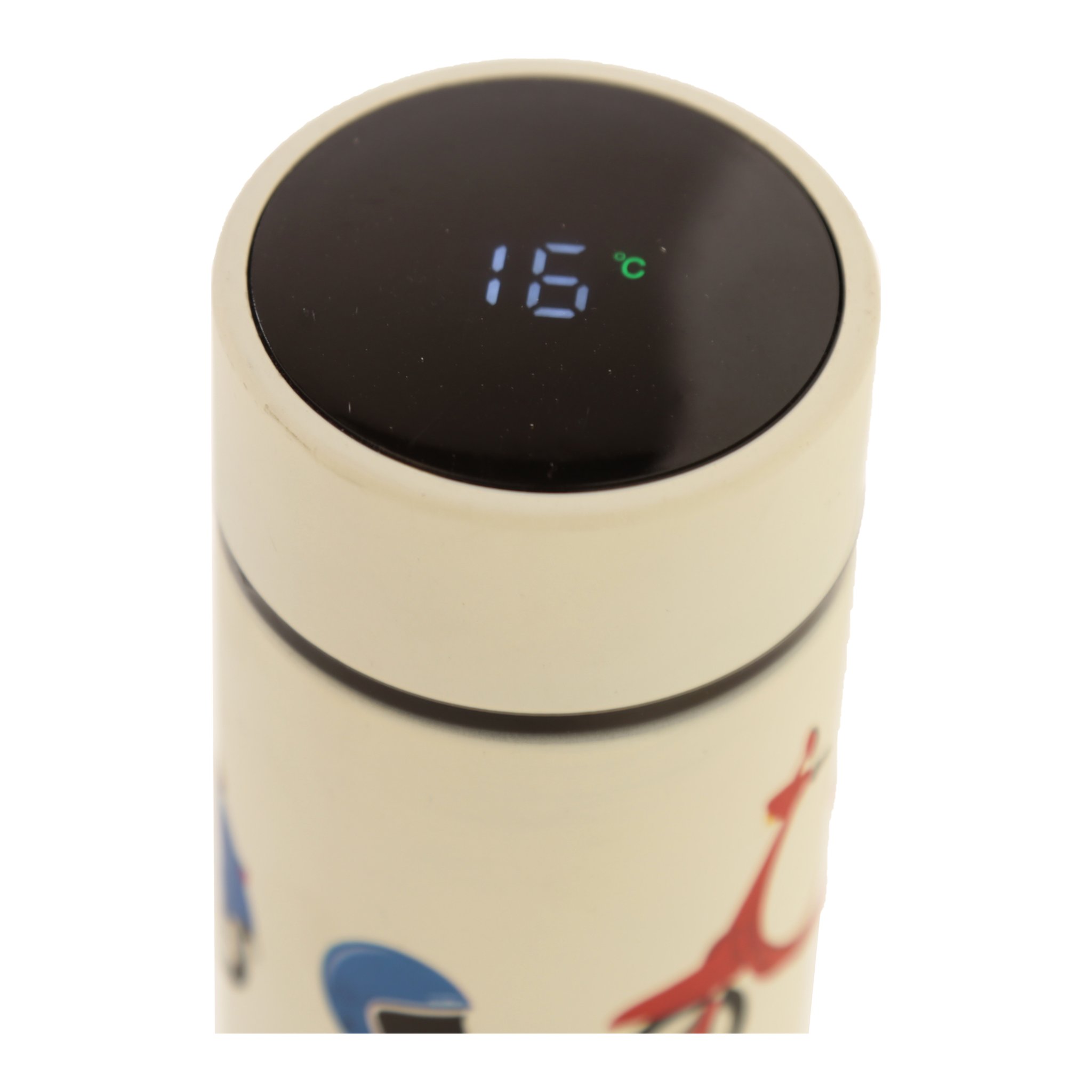Close-up of the temperature display in the lid