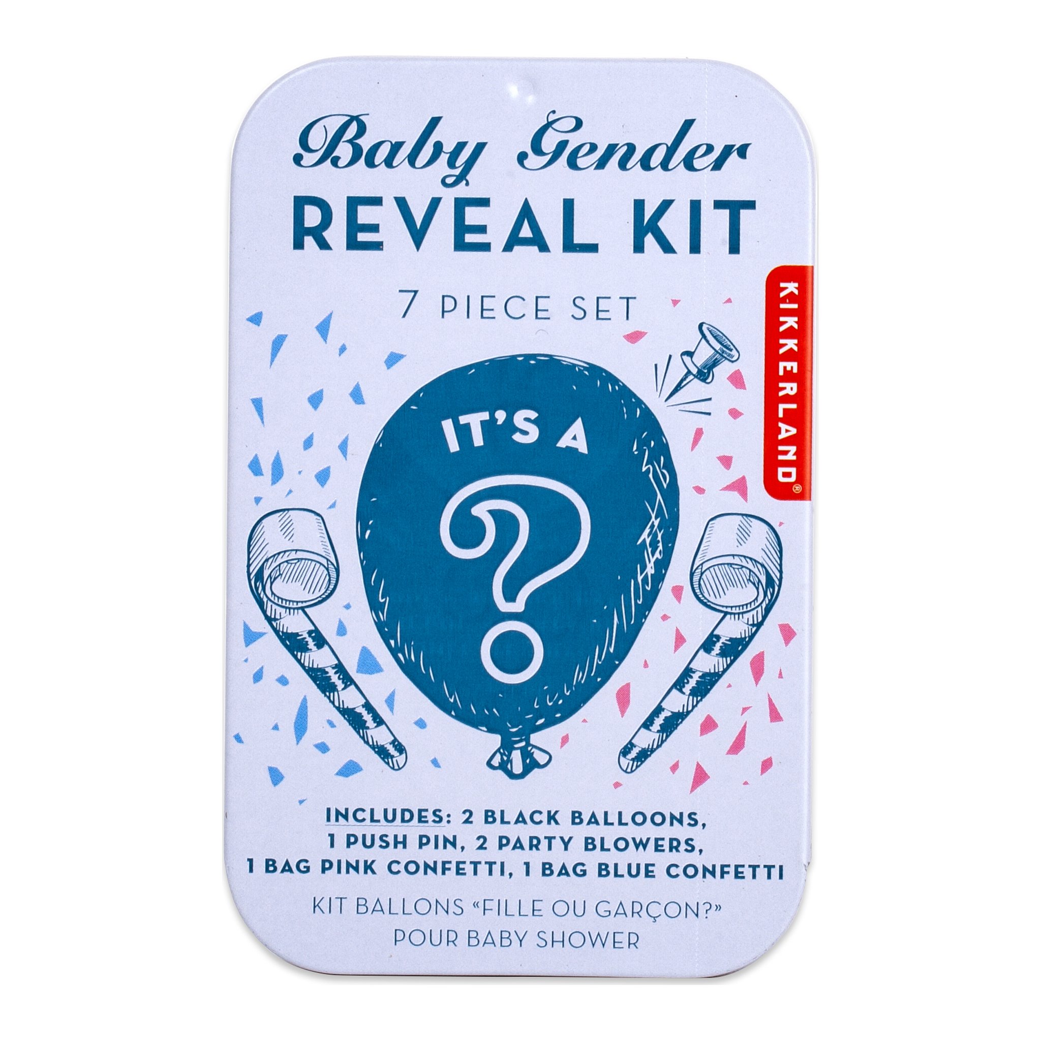 Boîte « Baby Gender Reveal Kit » de Kikkerland