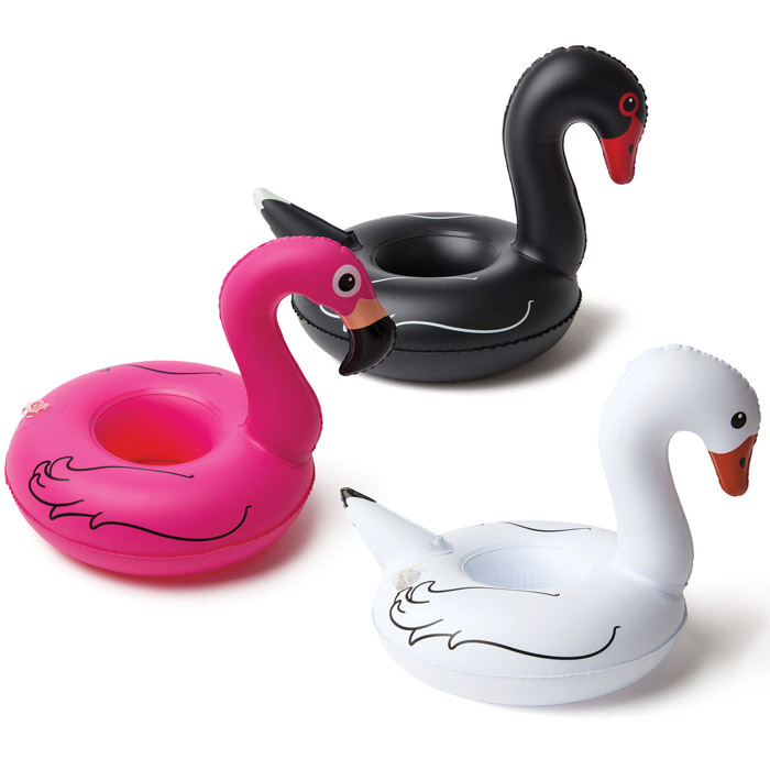 Getränkehalter Flamingo und Schwan