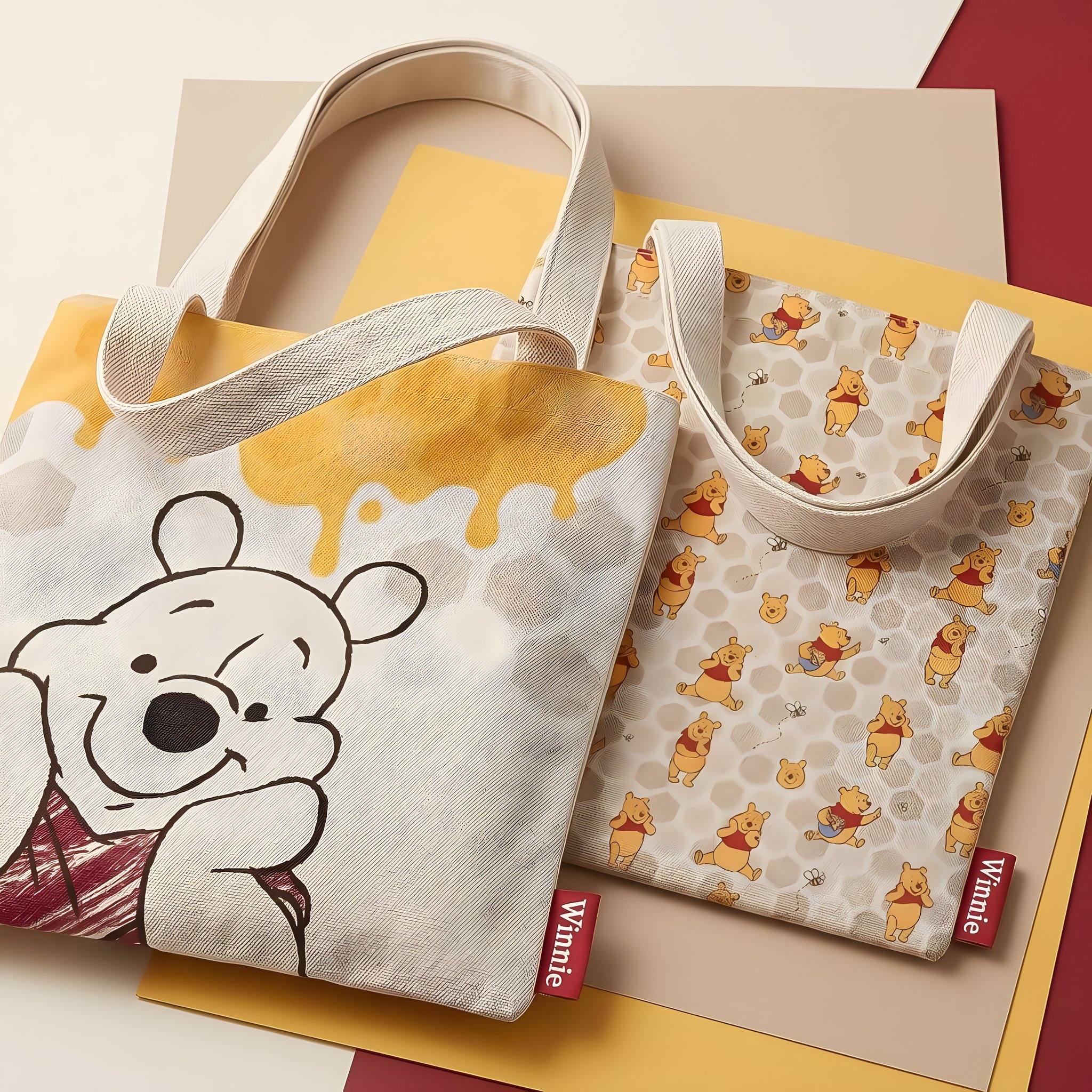 Borse shopping Winnie the Pooh distese
