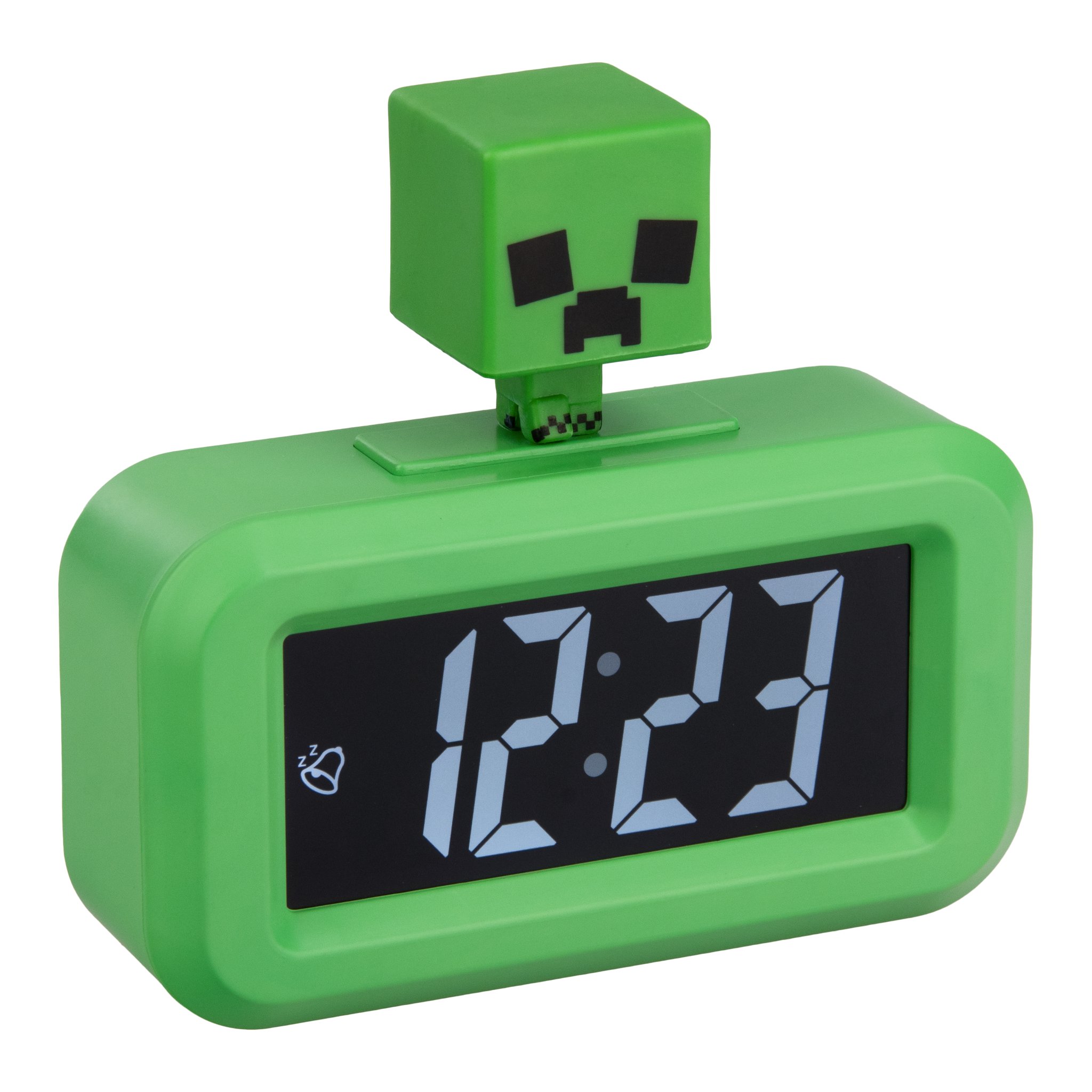 Creeper-Mini-Wecker freigestellt schräg von der Seite
