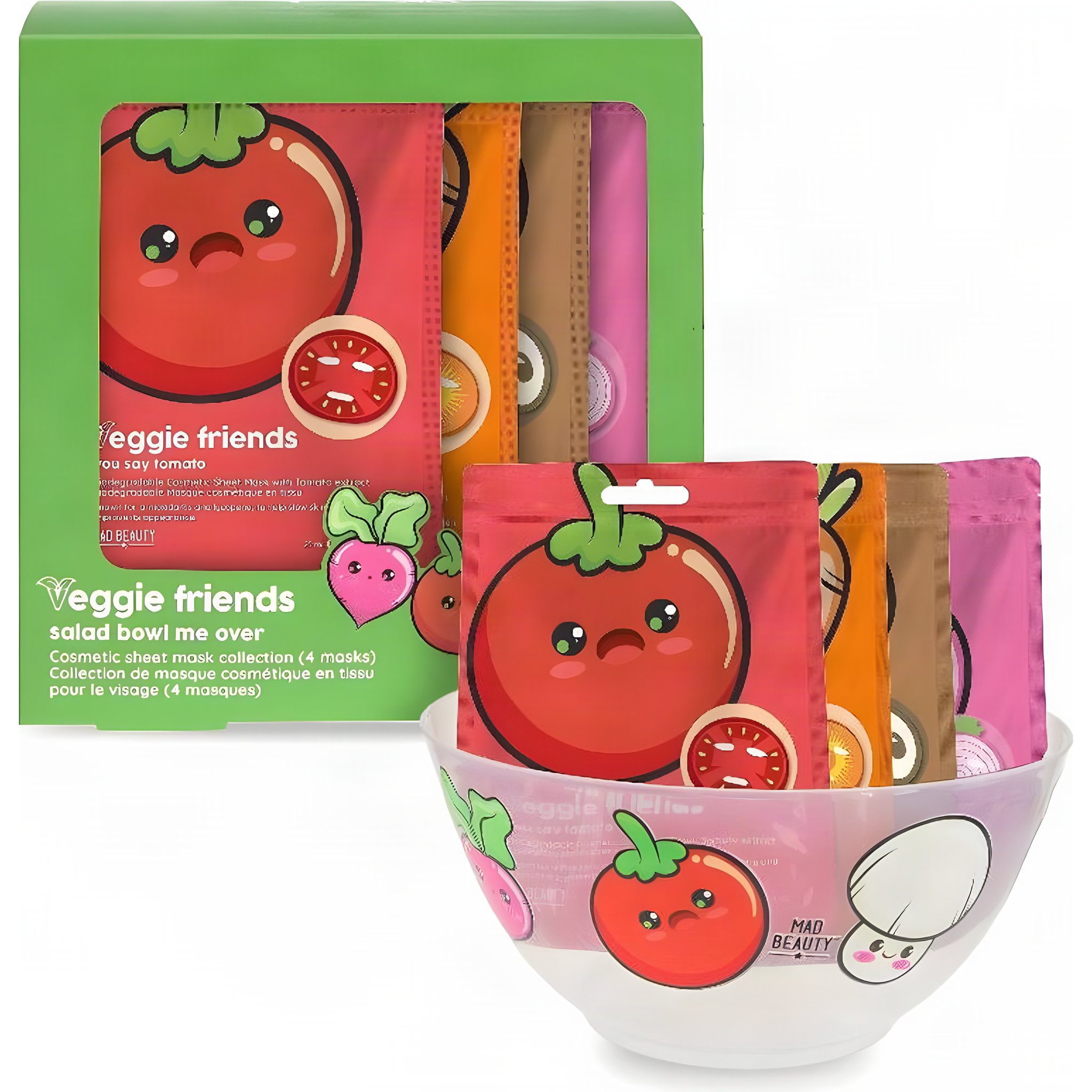 Veggie Friends Salad Bowl Face Mask Collection