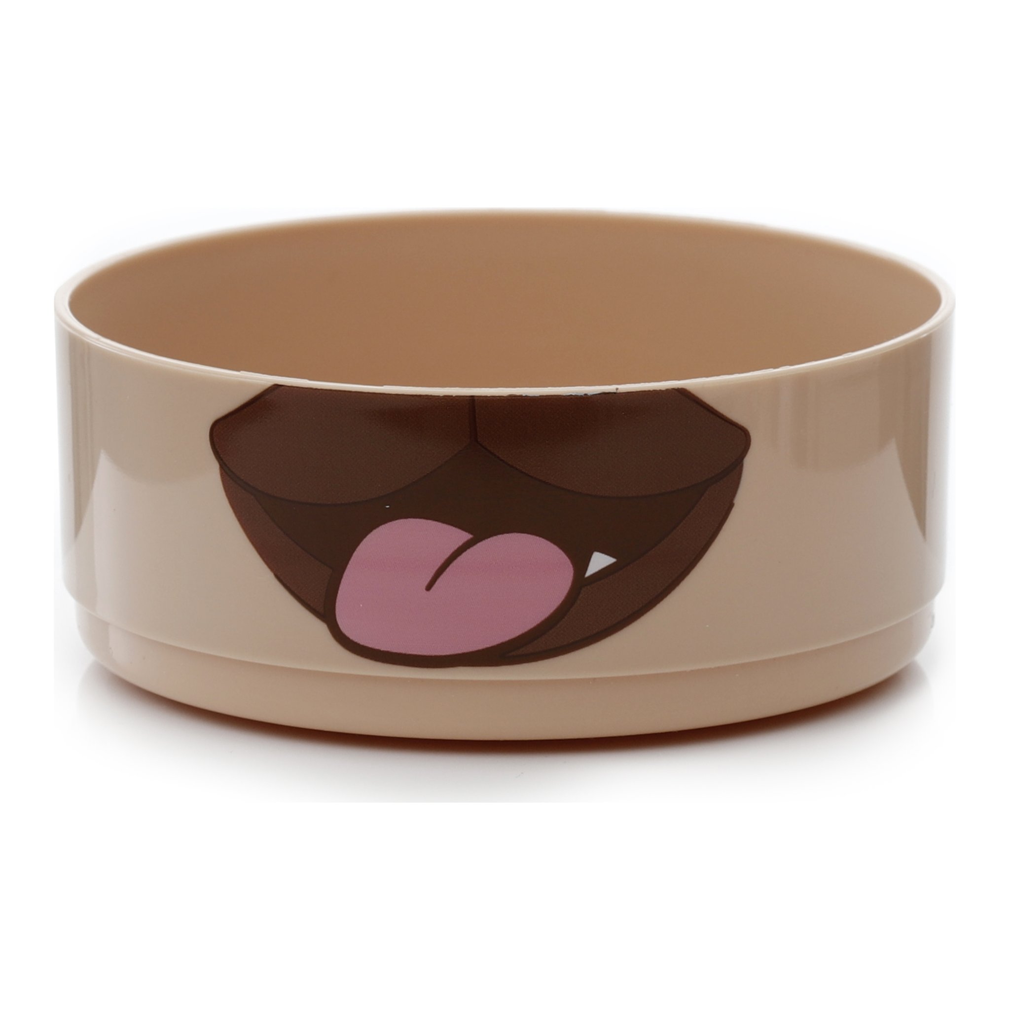 Untere Bentobox-Schale mit Mopsgesicht und Zunge