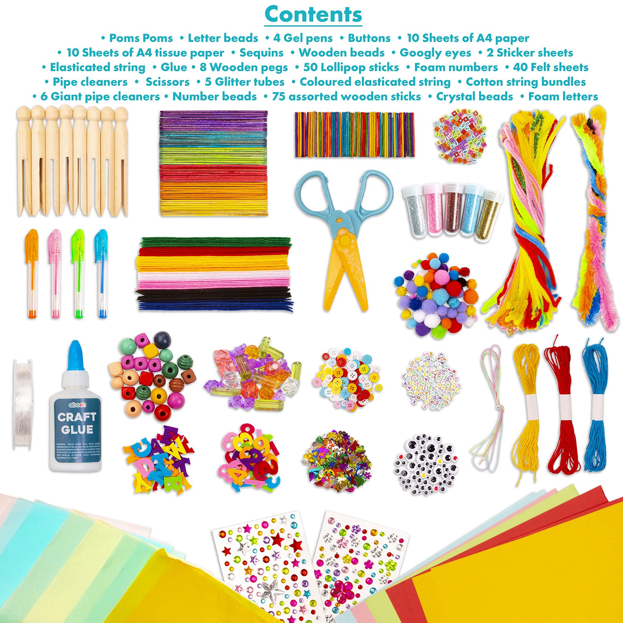 Mega Craft Box with Over 1000 Pieces (Bild 2)
