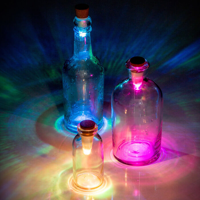Flaschenlicht Multicolor Farbwechselnd