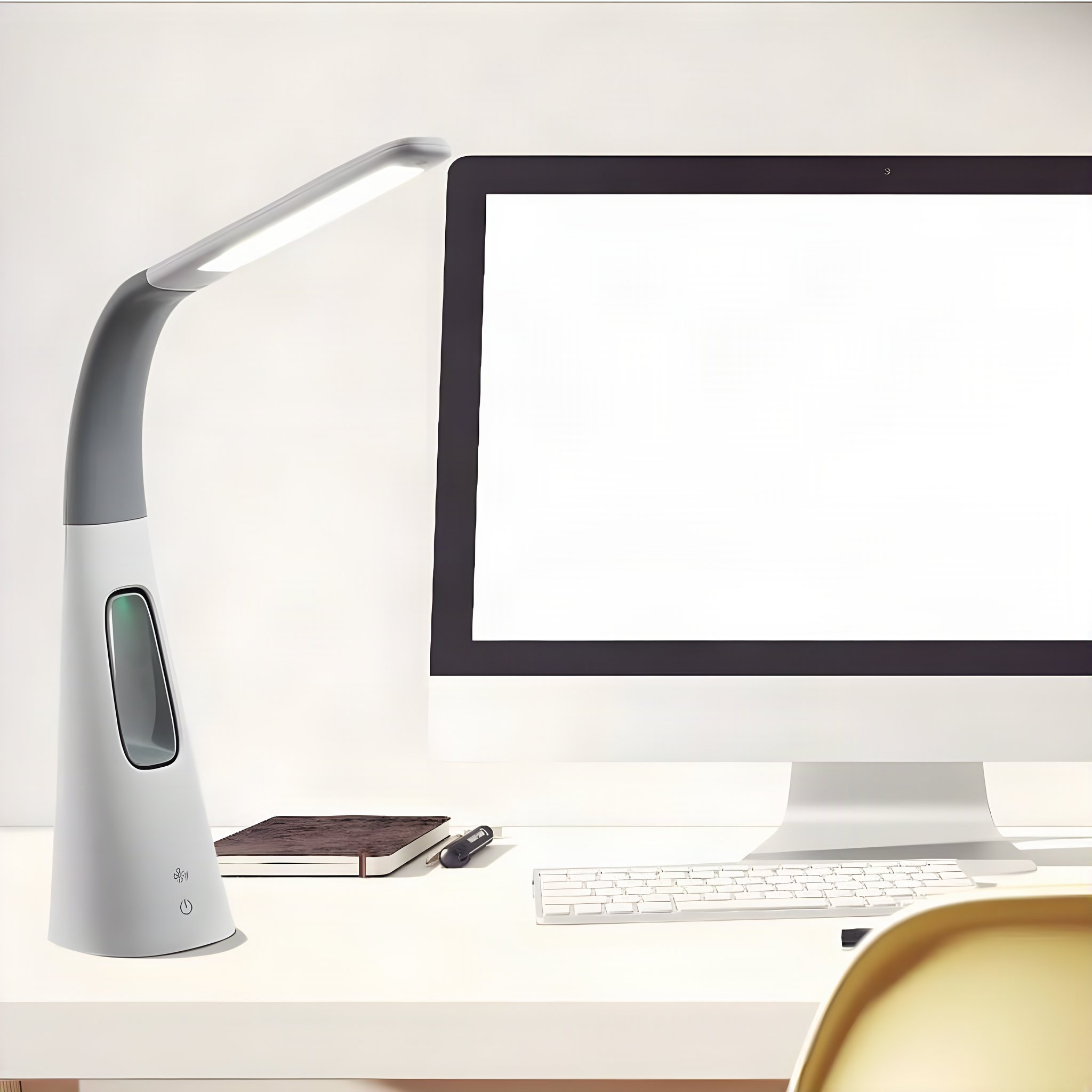 Lampe de Bureau avec Ventilateur Intégré