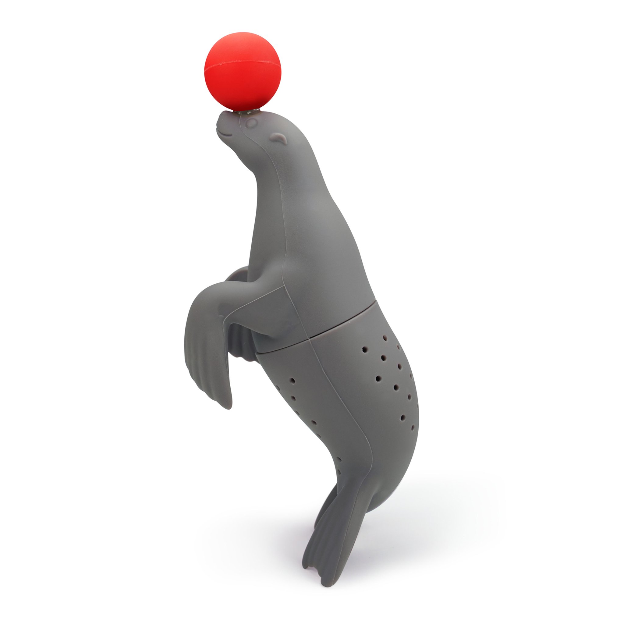 Tee-Ei Seelöwe von Hoobbe mit rotem Ball