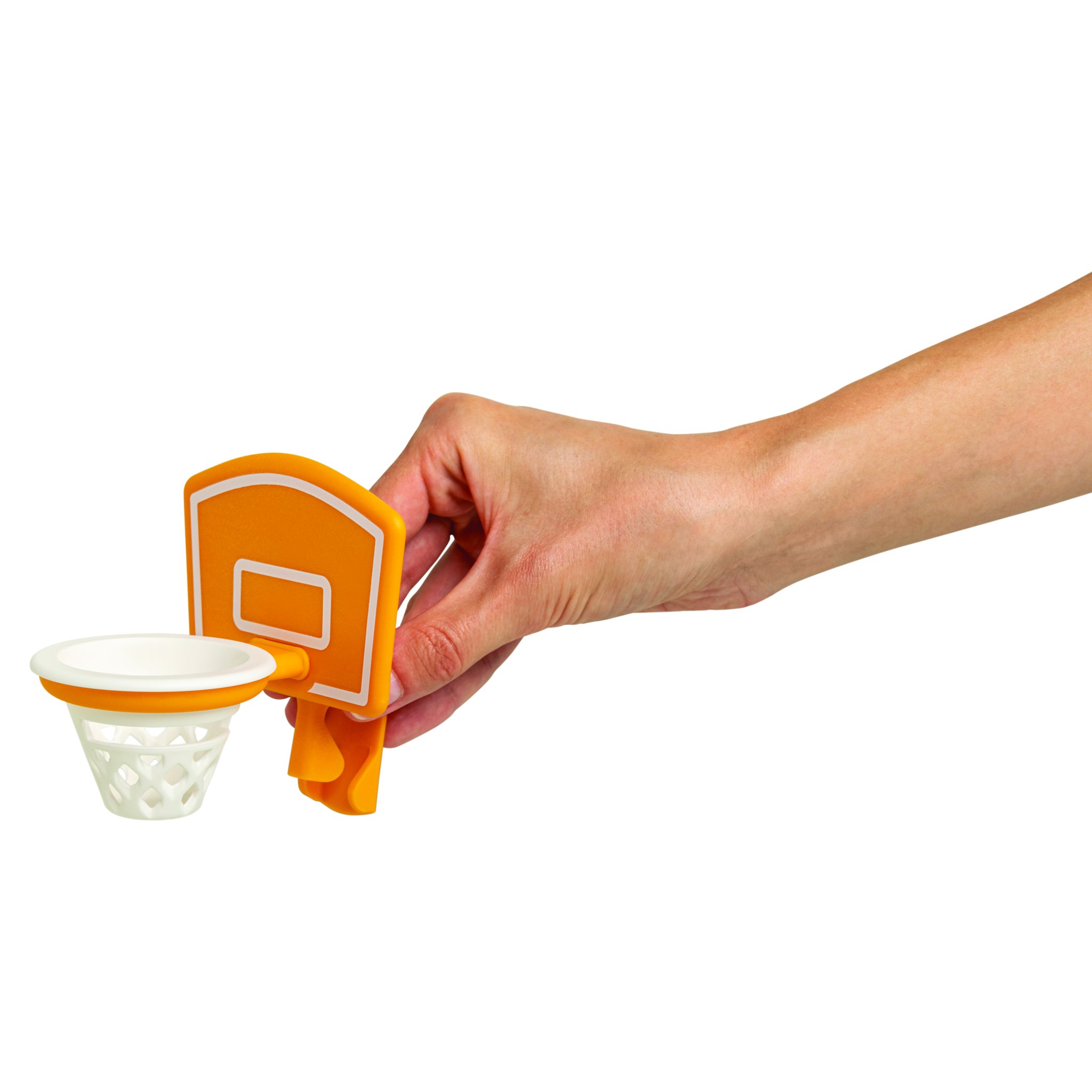 Hand hält den Dunk N Egg Eiertrenner