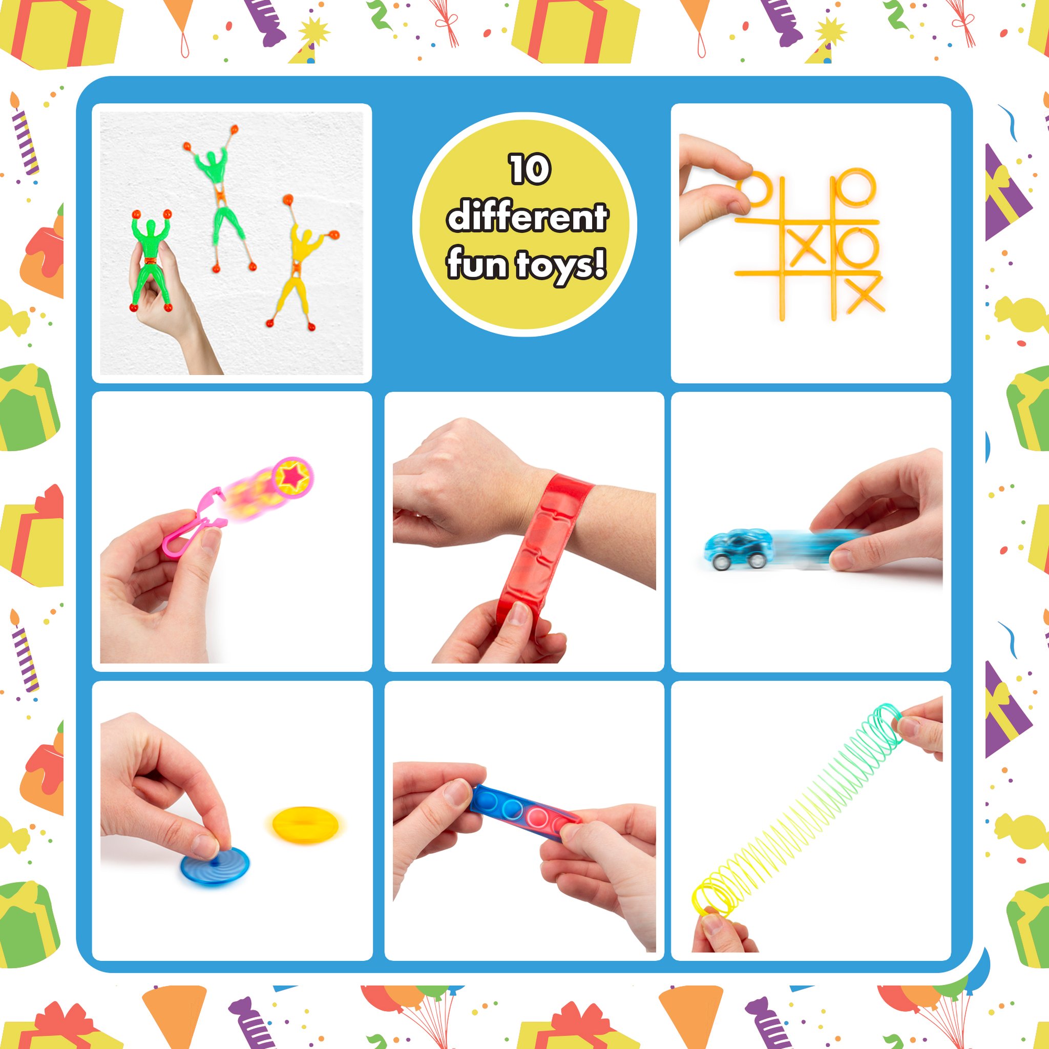 abeec Partybox – 10 verschiedene Spielzeuge zum Ausprobieren