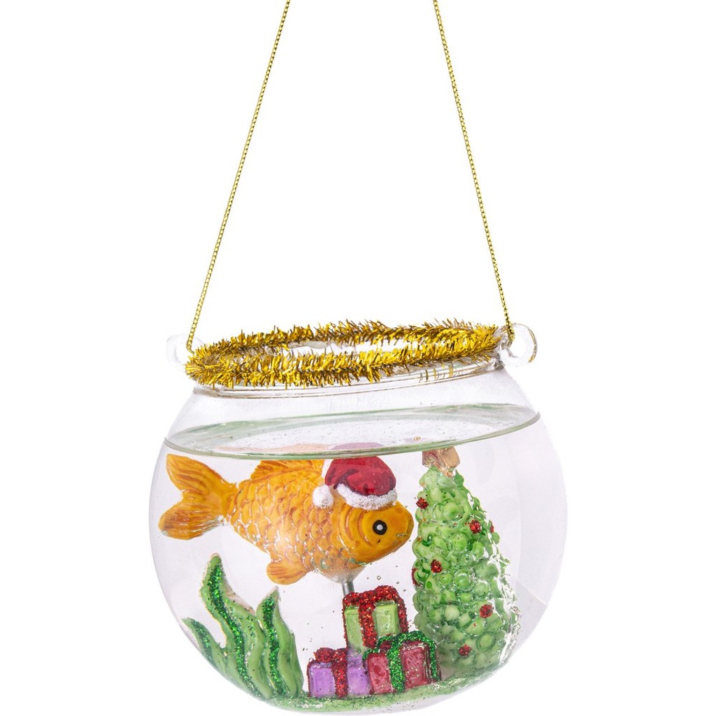 Fischglas Weihnachtskugel