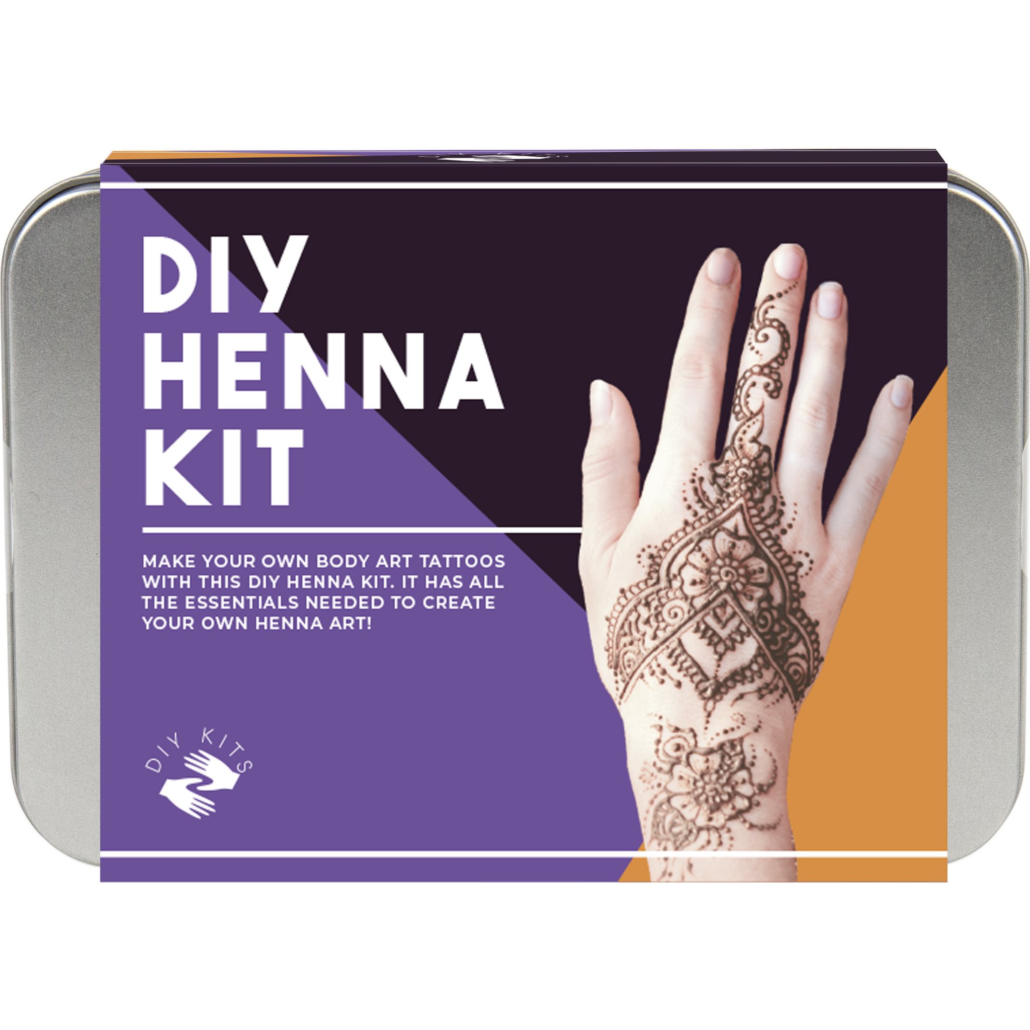 Metalldose des DIY Henna-Sets von Gift Republic