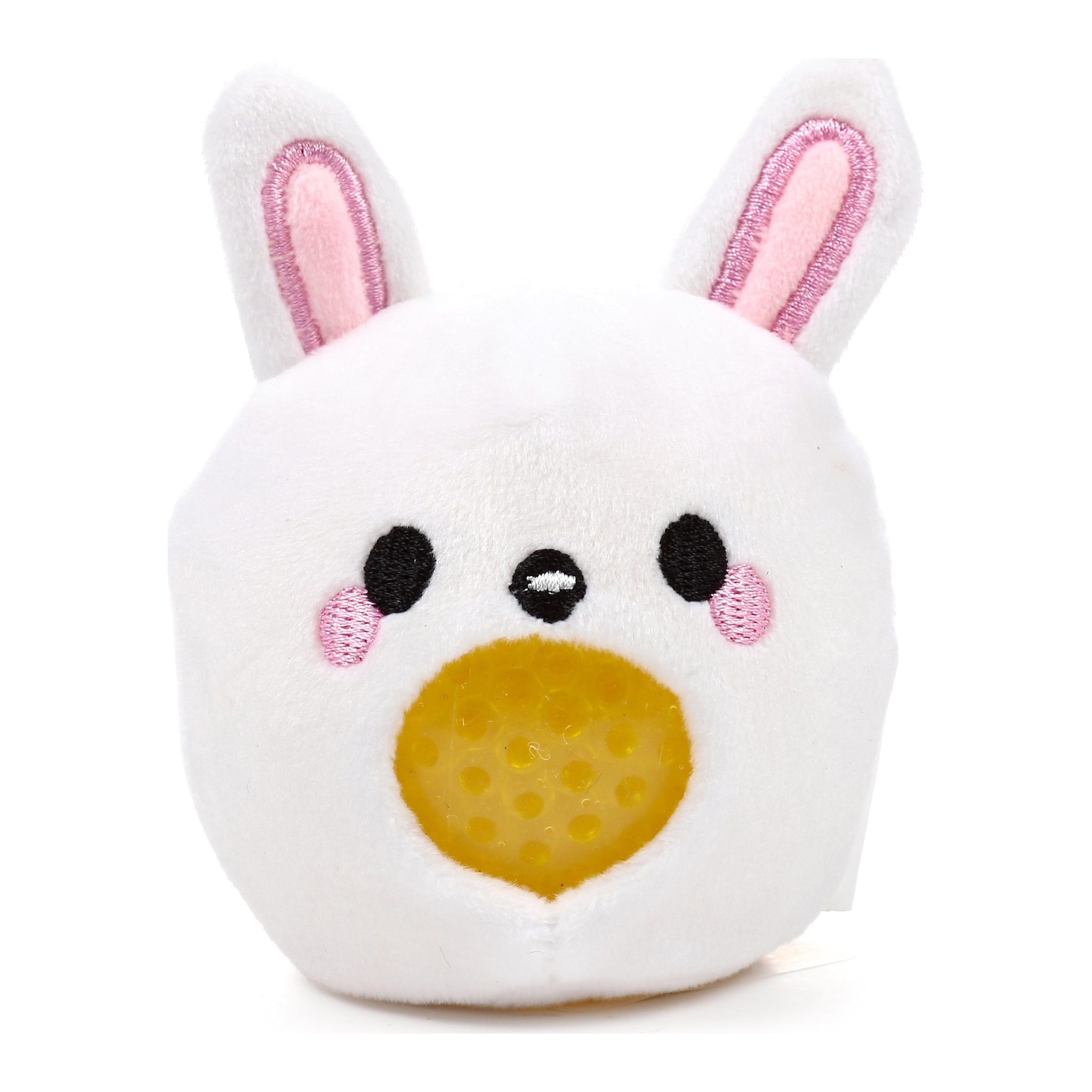 Osterhasen-Plueschstressball mit Glitzerkugel im Bauch